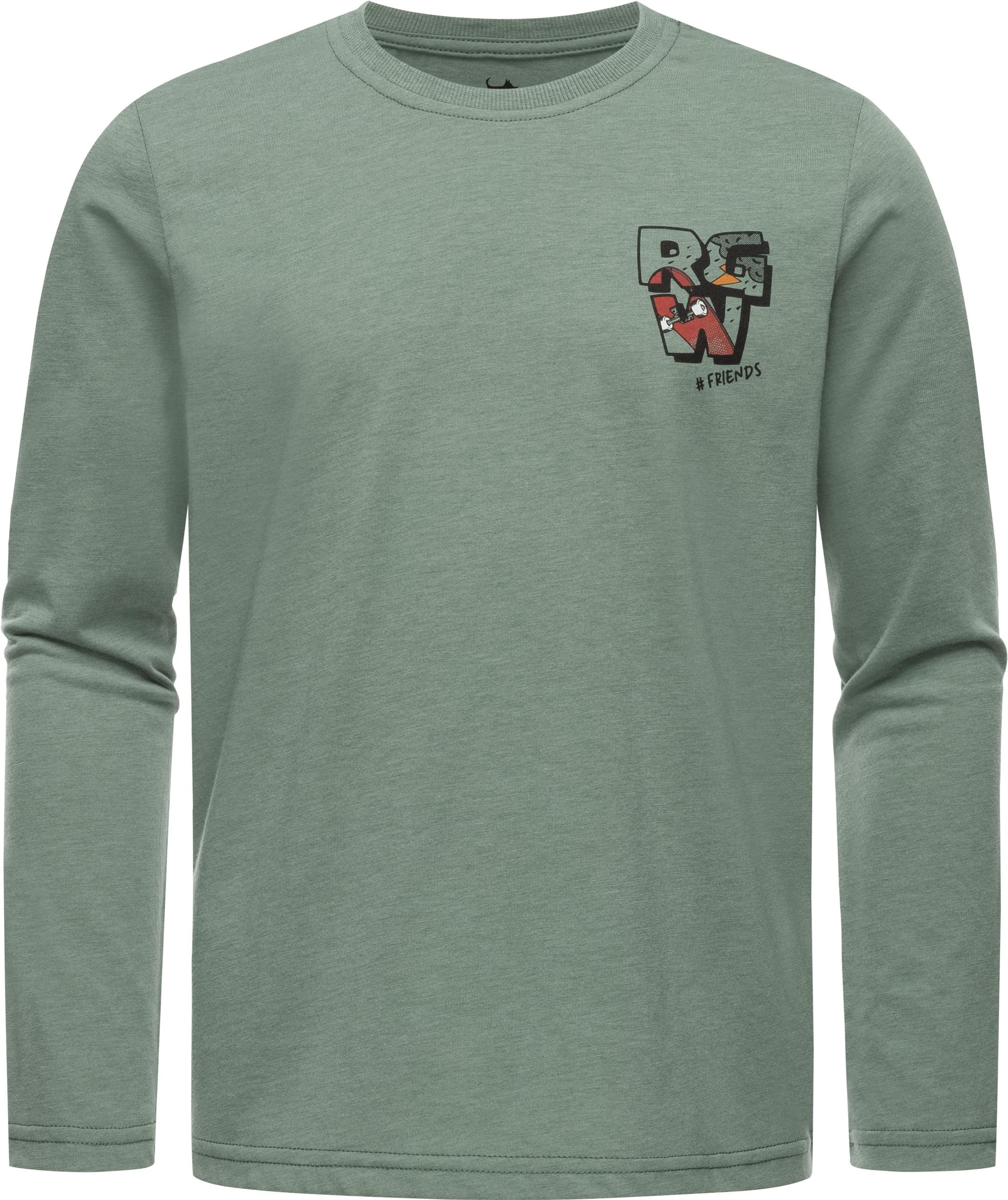 Ragwear Sweatshirt | BAUR Logodruck online Print«, Jungen Langarmshirt mit Leichtes bestellen »Gurgi