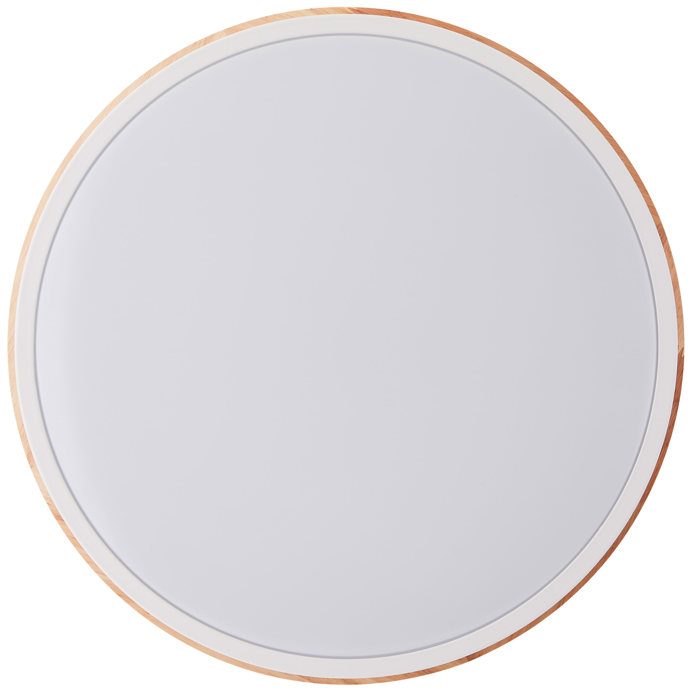 Brilliant LED Deckenleuchte »Baarlo« 1 Stk. Warmweiß Ø 35 cm, 2400 lm, 3000 K, 3-Stufen dimmbar, Holz/Metall