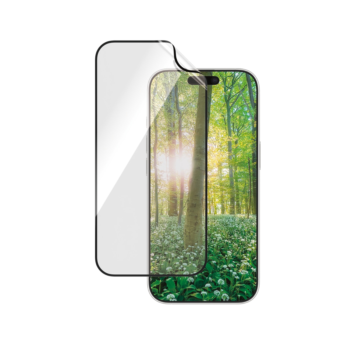 PanzerGlass Displayschutzfolie »ECO MATRIX Screen Protection«, für Apple iPhone 16 Pro, Displayschutz, Schutzfolie, Bildschirmschutz, kratz- & stoßfest