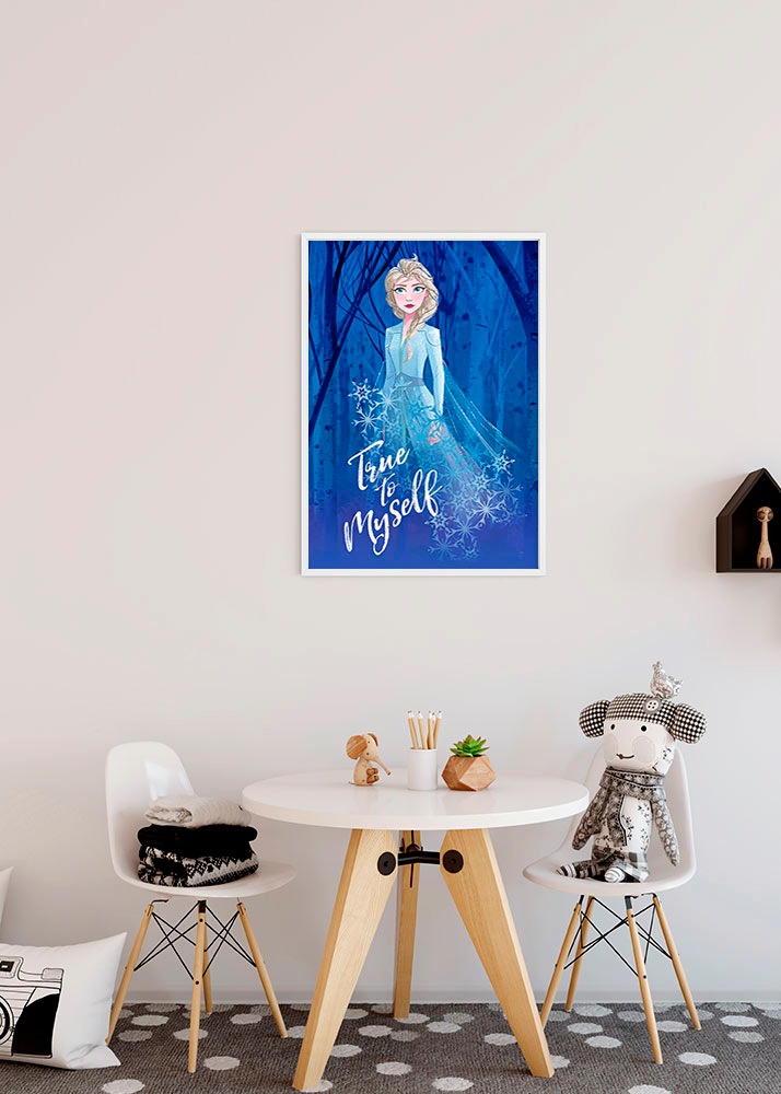 Komar Poster »Frozen 2 Elsa true to myself«, Disney, (1 St.), Kinderzimmer, Schlafzimmer, Wohnzimmer
