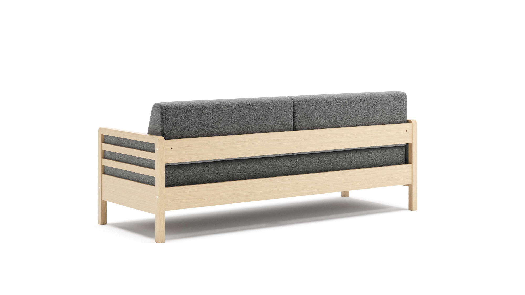 HESTBÆK Schlafsofa »Hestbæk 168 3-Sitzer, Bettfunktion, Breite 208cm, Komfortsitzhöhe 47cm« Umklappbar, Querschläfer, sehr komfortabel, Stauraum