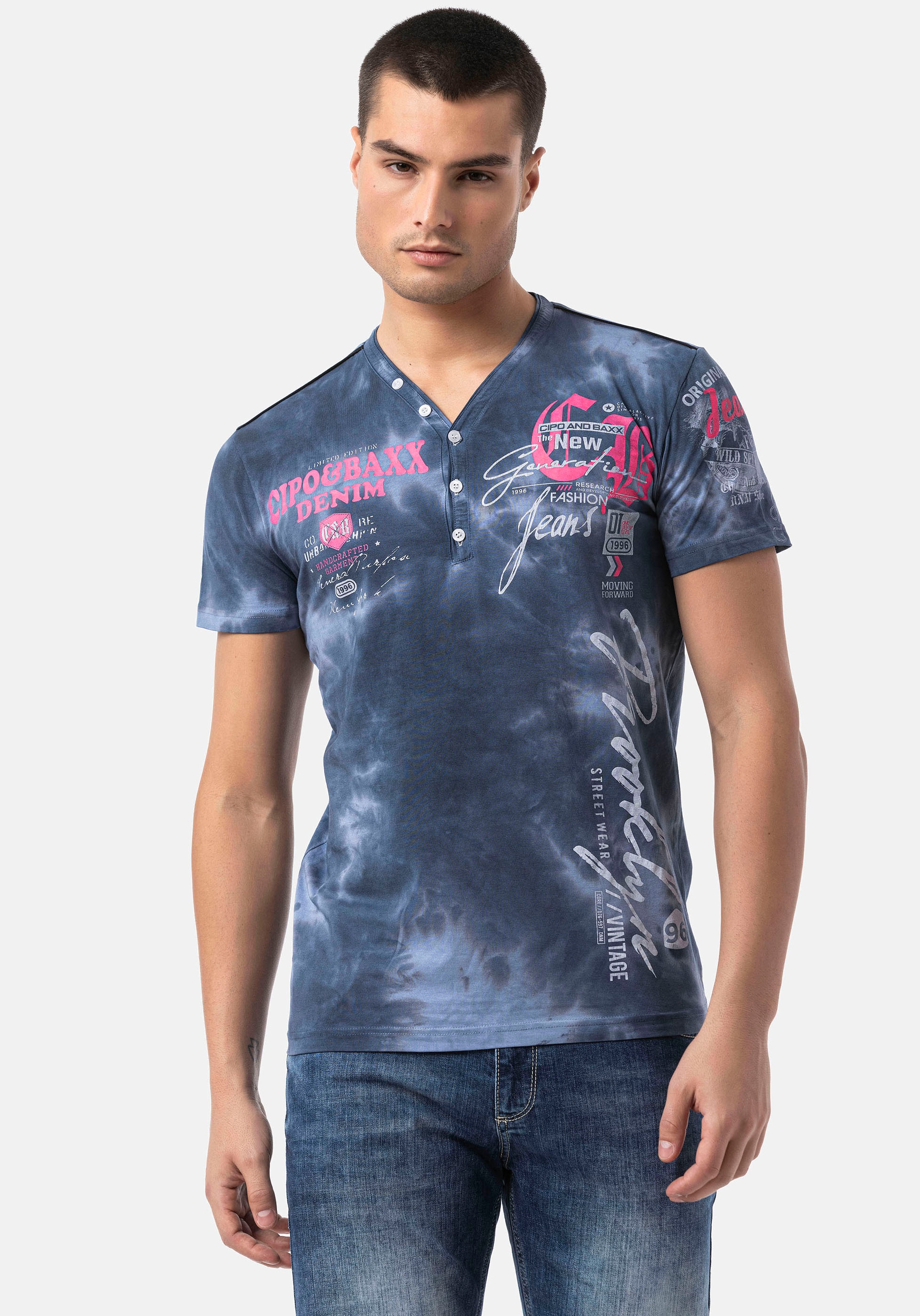Cipo & Baxx Cipo & Baxx Kurzarmshirt