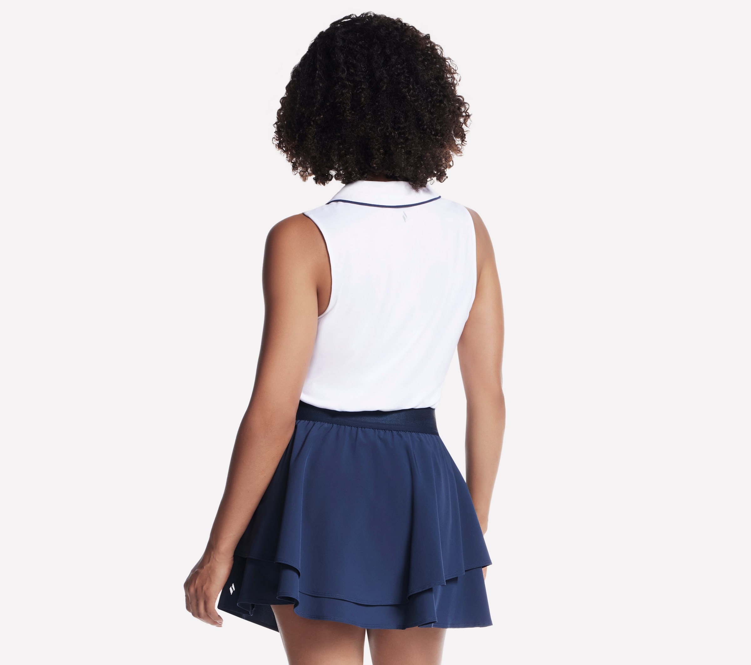Skechers Poloshirt mit V-Ausschnitt, feuchtigkeitsableitend, schnell trocknend