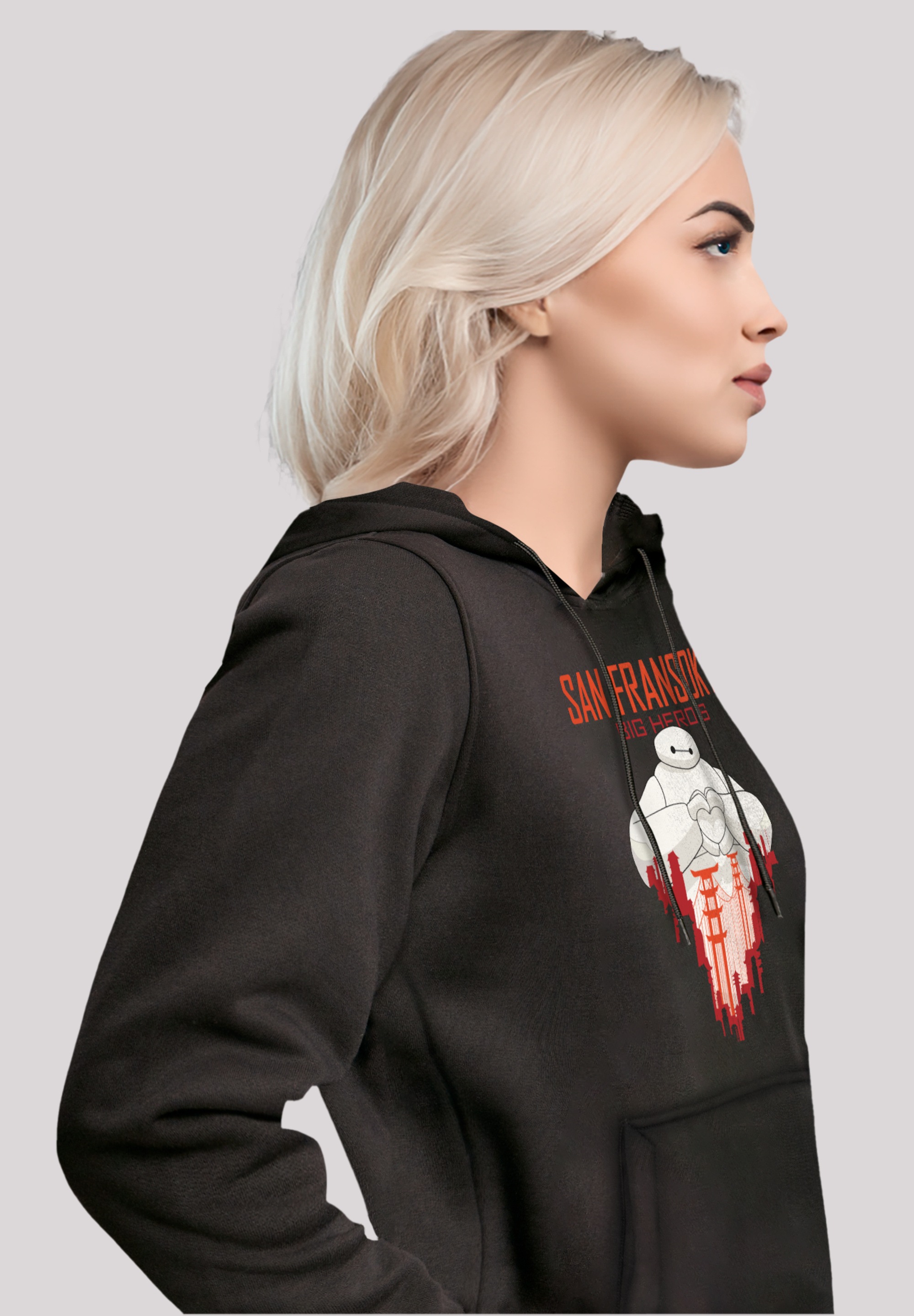 F4NT4STIC Kapuzenpullover »Big Hero 6 Baymax San Fransokyo Heart«, Premium Qualität