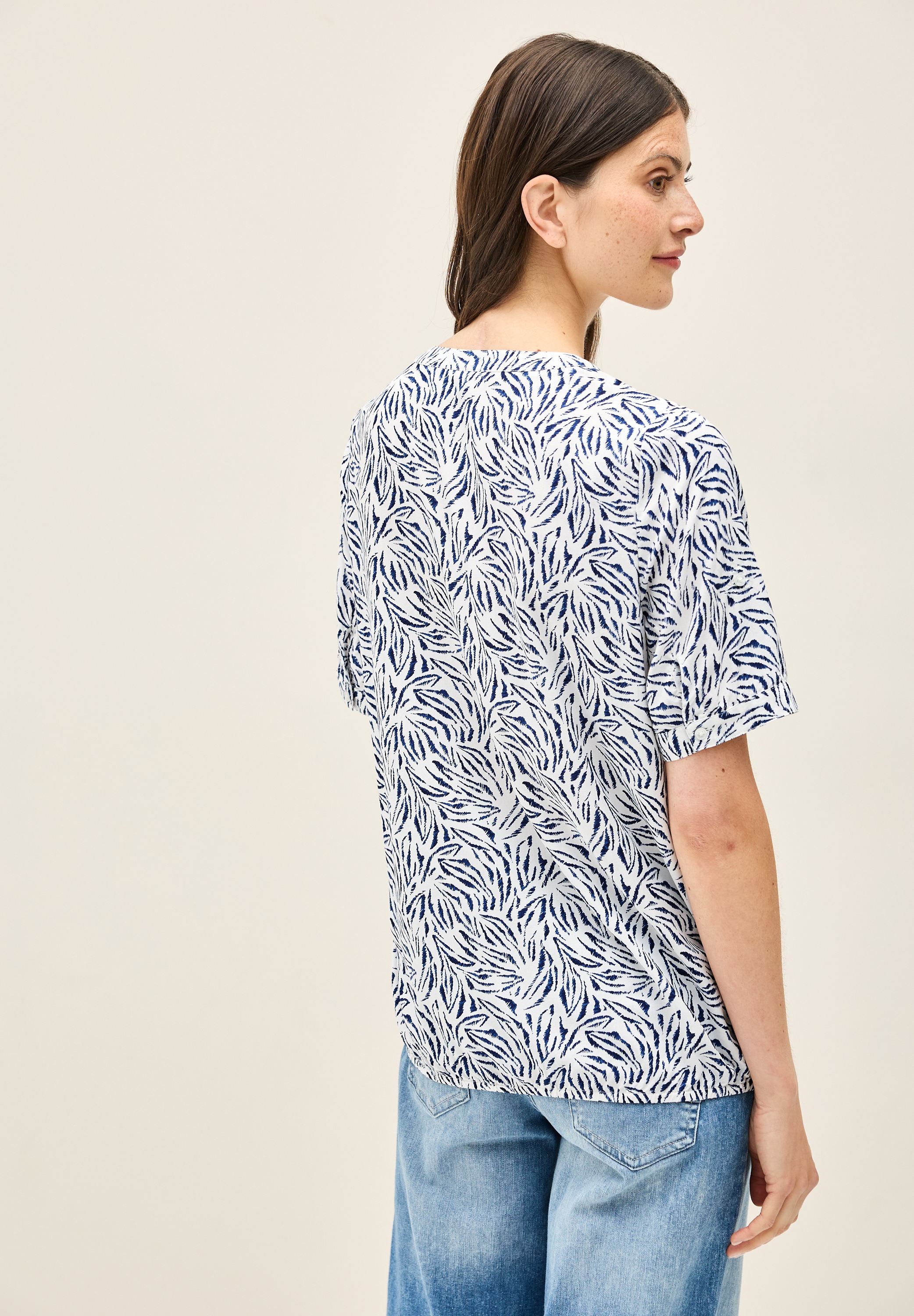 Cecil Kurzarmbluse aus softer Viskose günstig online kaufen