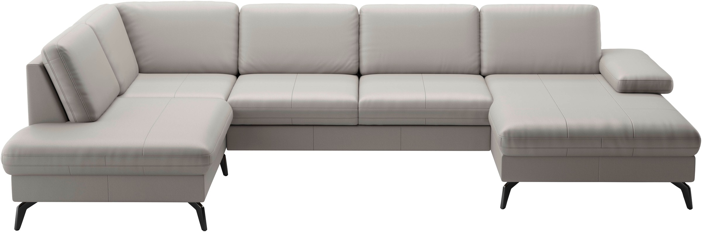 sit&more Wohnlandschaft »Morris U-Form, inkl. Sitztiefenverstellung«, wahlweise mit Armteilverstellung, Bettfunktion & Bettkasten