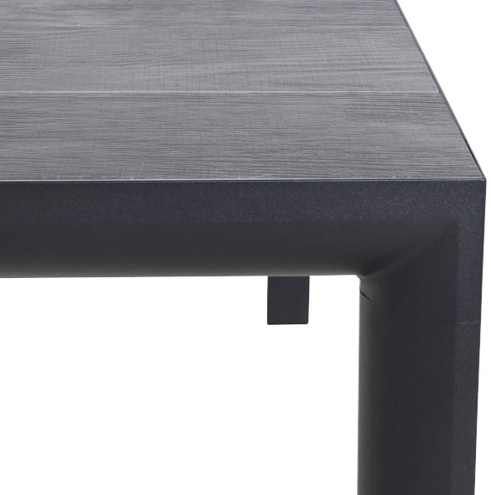 Siena Garden Gartentisch »SILVA Tisch 140x90cm matt anthrazit/wood-grey« Aluminiumgestell matt anthrazit, Tischplatte aus Keramik in wood grey