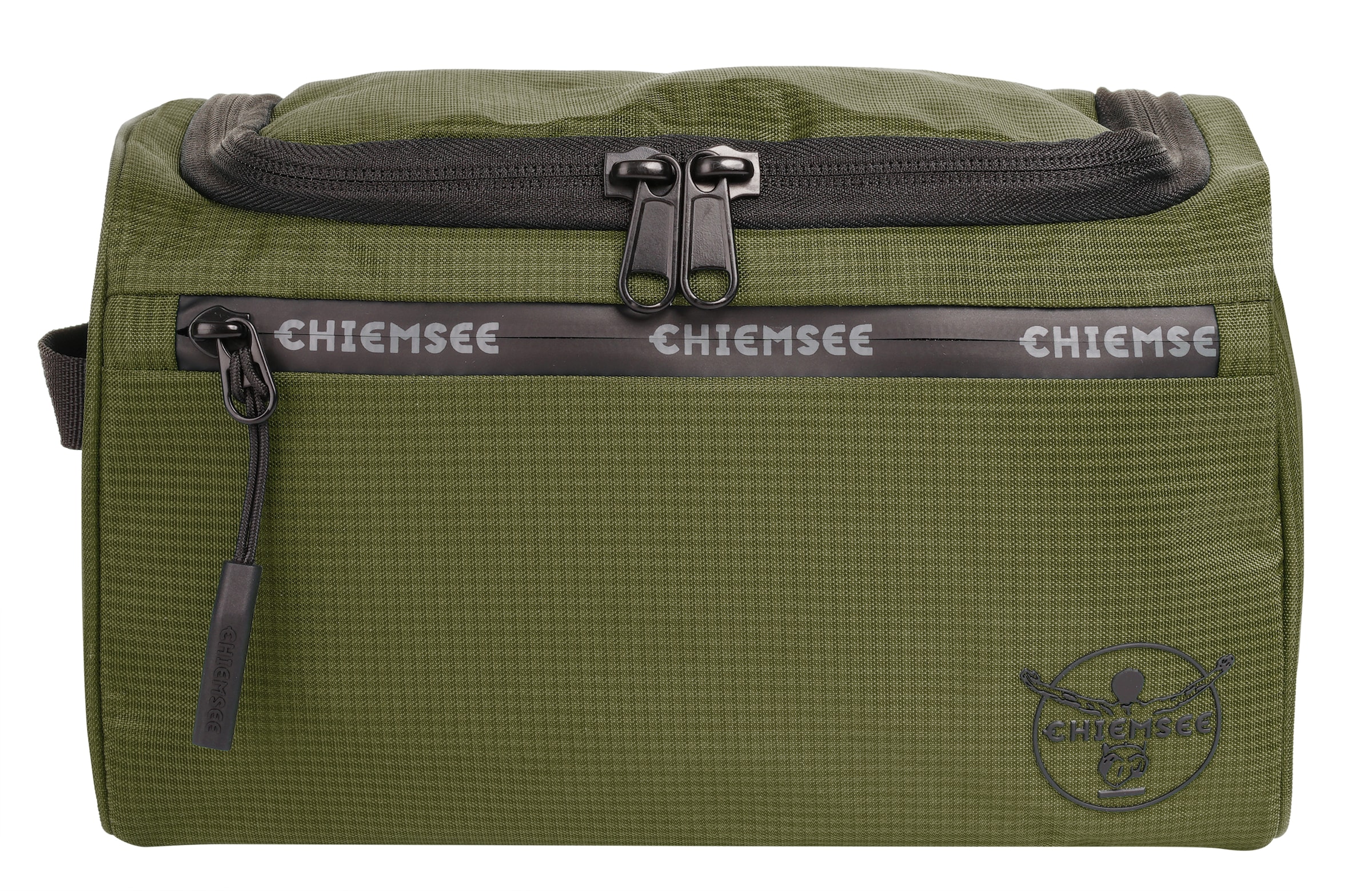 CHIEMSEE Kulturbeutel "CHIEMSEE Herren, Damen Kulturtasche LIGHT N BASE", grün, leicht glänzend, unifarben, Kunstfaser, Taschen