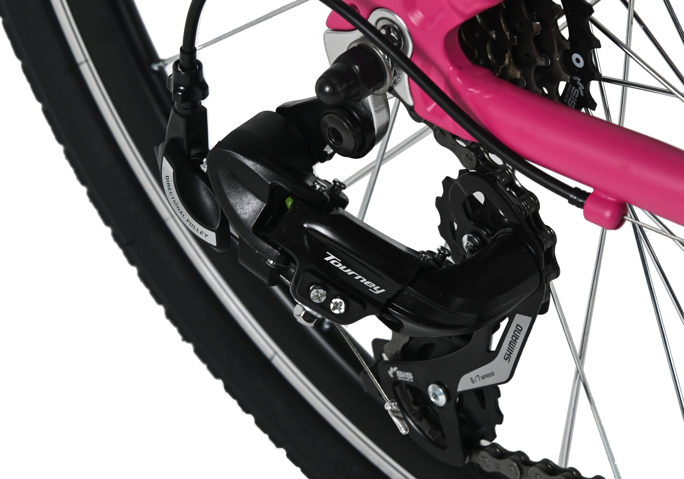 WYLD Kinderfahrrad »Girls 24" Mistral Pink 18 Gänge RH 38 cm - Ab 8 Jahre« 18 Gang Kettenschaltung