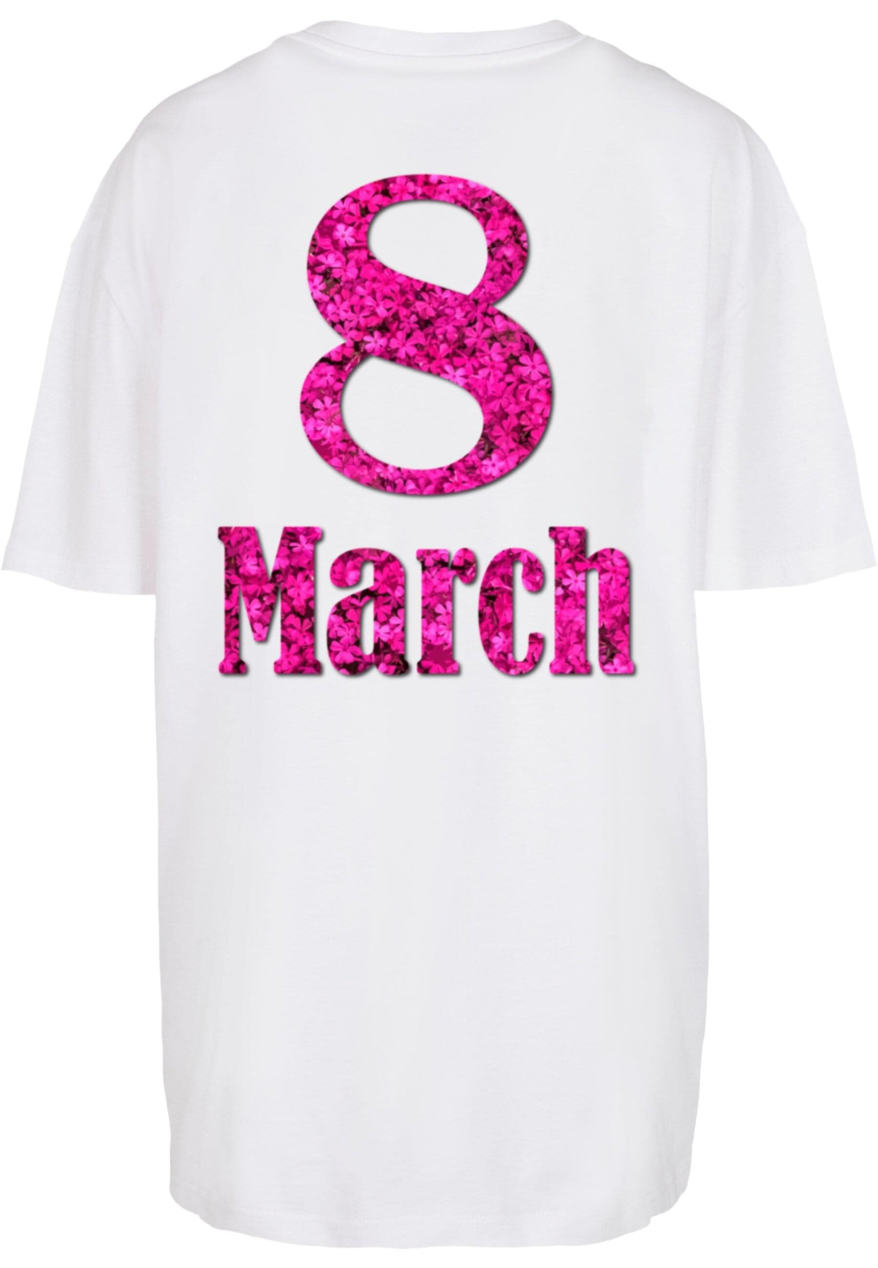 Merchcode T-Shirt "Merchcode Damen Ladies WD - 8 March Oversized Boyfriend günstig online kaufen