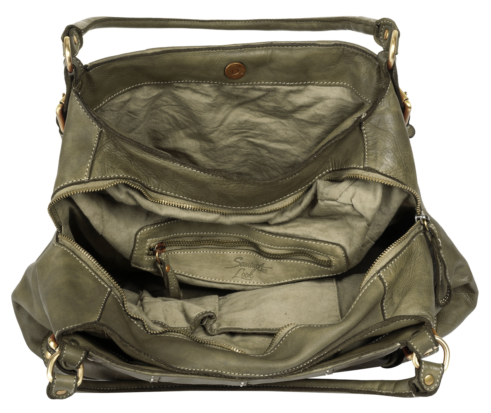 Samantha Look Shopper, echt Leder, Made in Italy