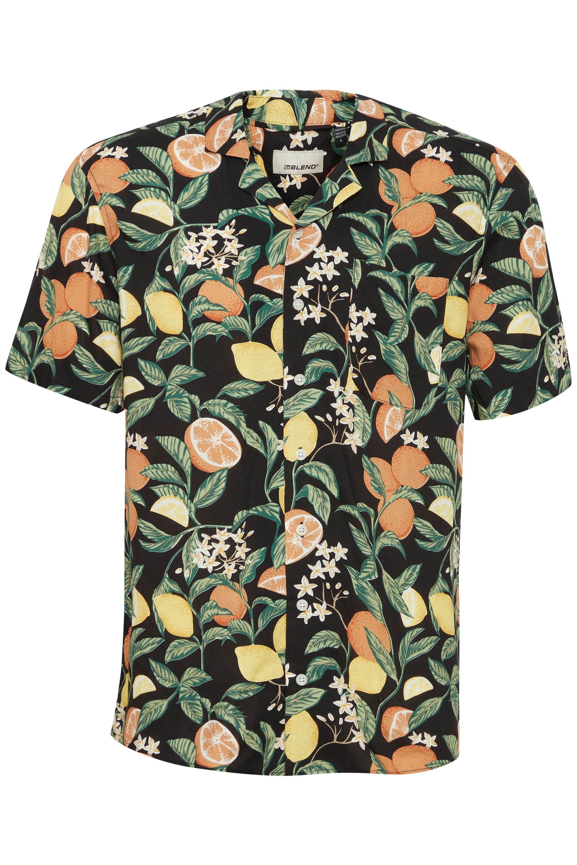 Blend Kurzarmhemd "BHShirt" Lässiges Kurzarmhemd mit Brusttasche und Cuba K günstig online kaufen