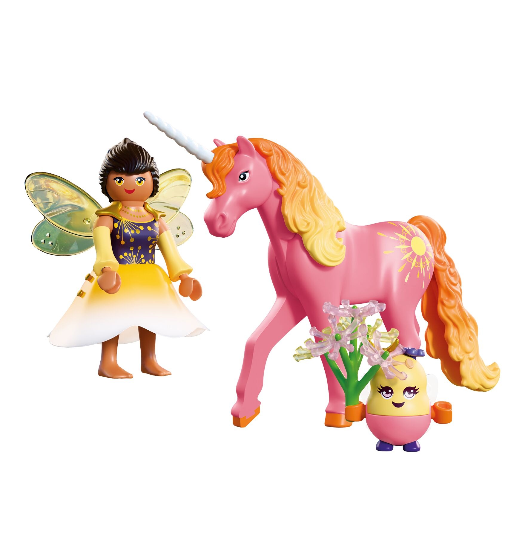 Playmobil® Konstruktions-Spielset »Sammeleinhorn Morgentau mit Fee (72218), Fantasy & Magic«