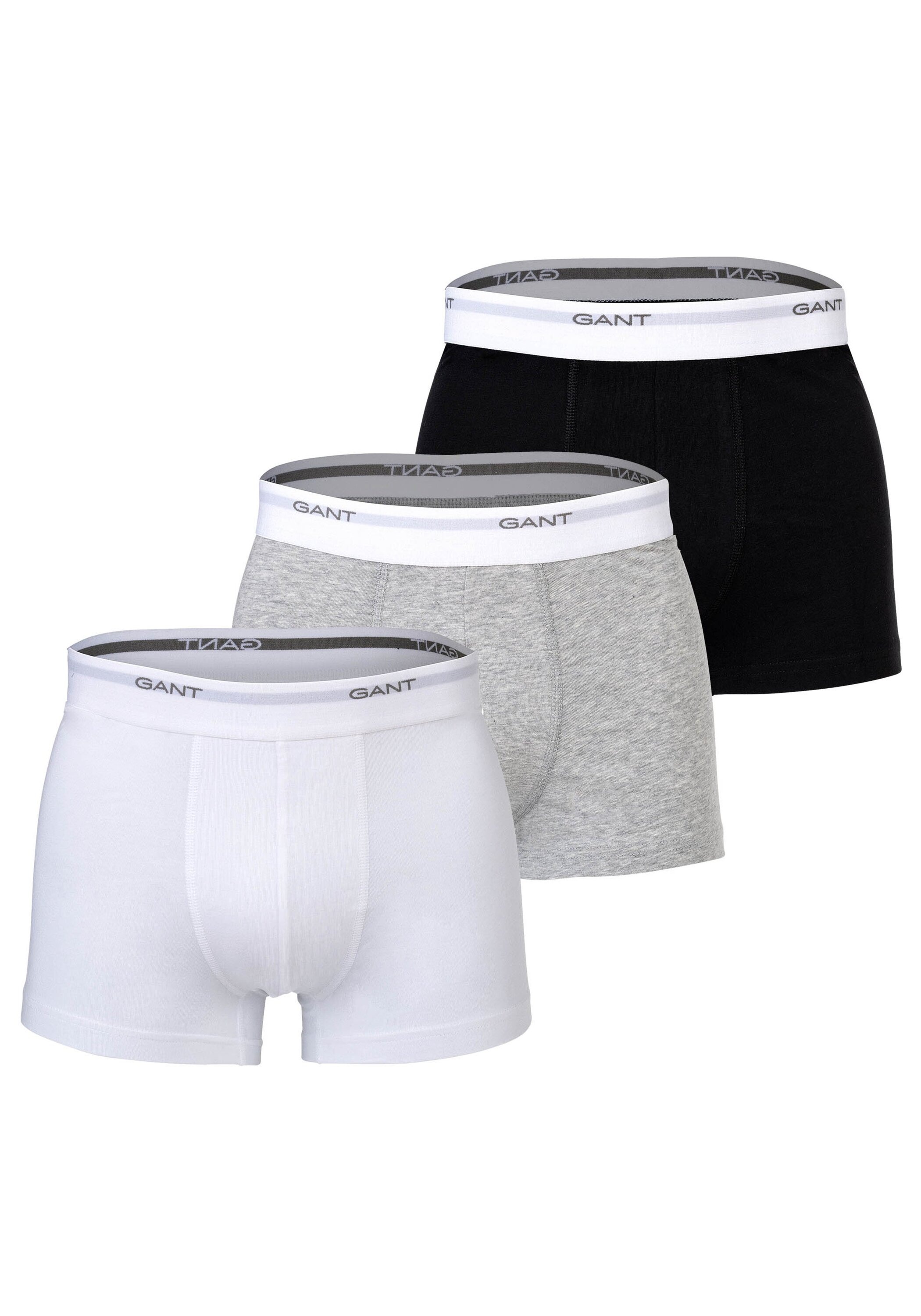 GANT Herren Boxershorts "Boxershort 3er Pack", Gr. L, bunt, Obermaterial: 95% Baumwolle CO. 5% Elasthan EL., Unterhosen