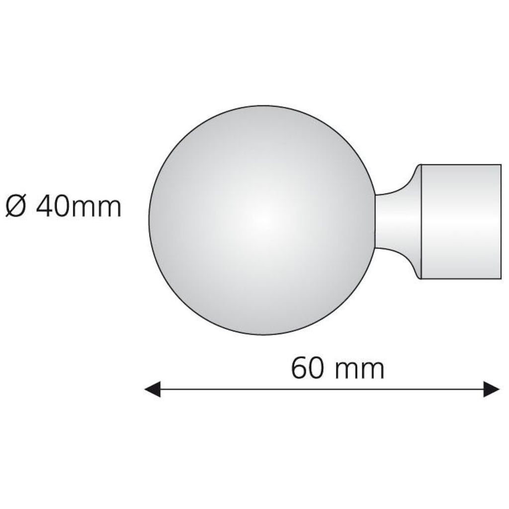 Liedeco Gardinenstangen-Endstück »Kegel mit Rohraufnahme«, (Set, 2 St.)