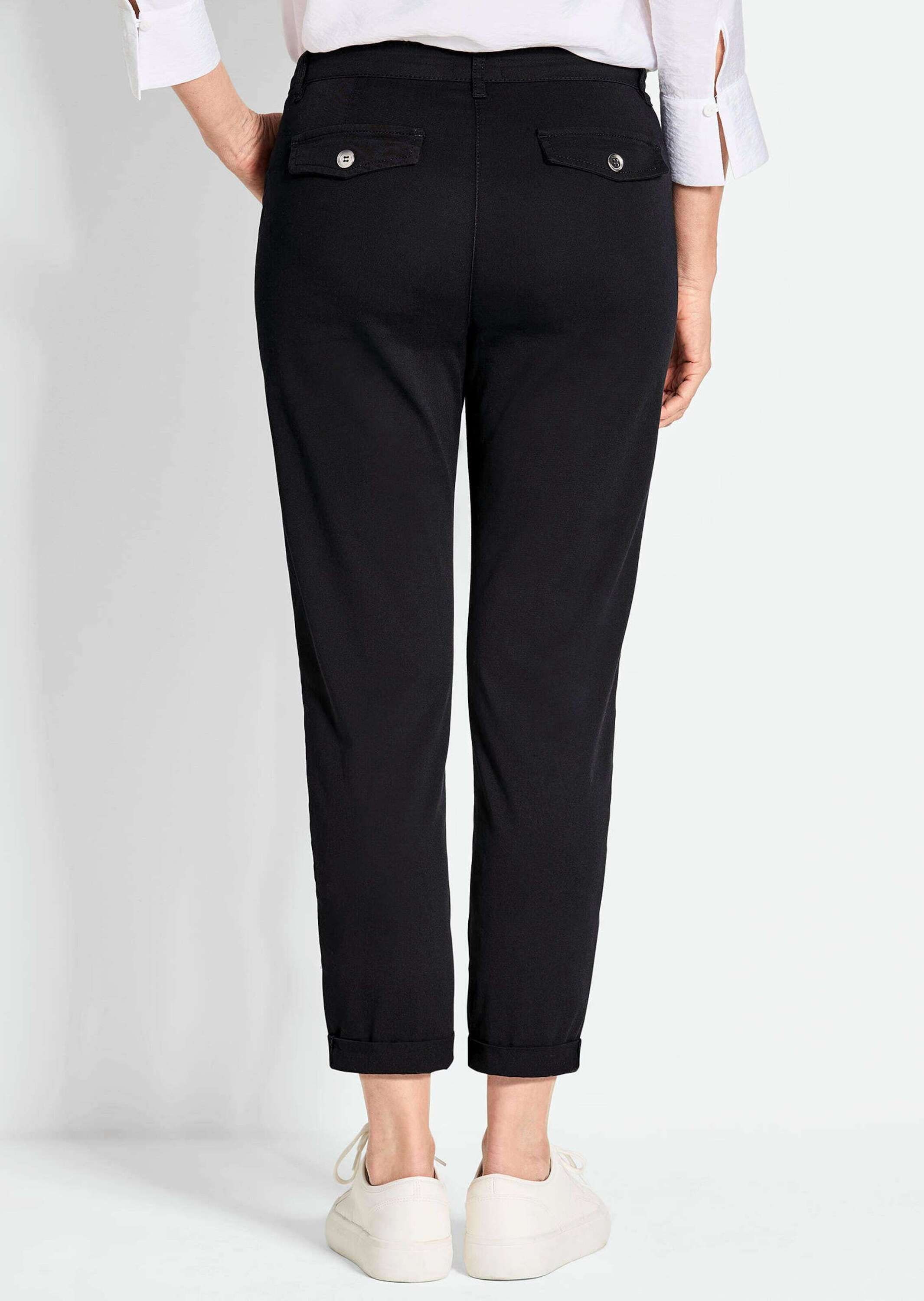 GOLDNER 7/8-Hose »Chino-Hose Lässige Chinohose mit weichem Peach-Finish«