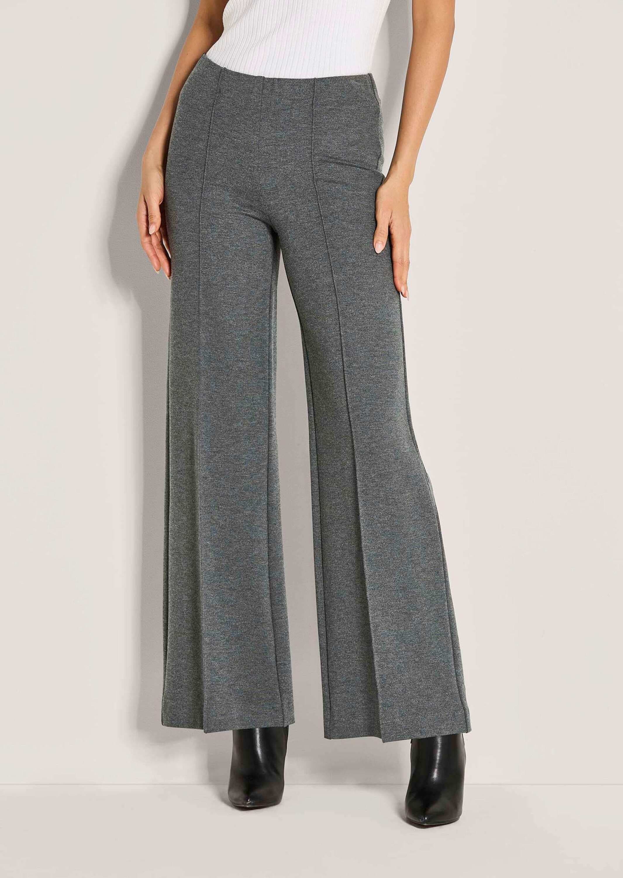 MADELEINE Jerseyhose »Jerseyhose Weite Jerseyhose mit Biesen«