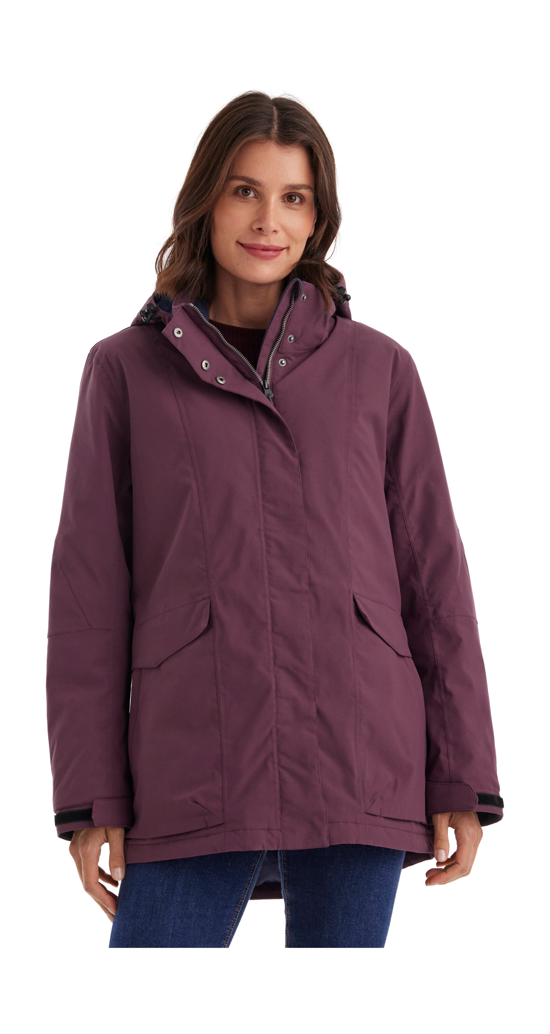 Killtec Funktionsjacke "Damen Jacke" Wasserdichte, atmungsaktive Damenjacke mit abnehmbarer Kapuze