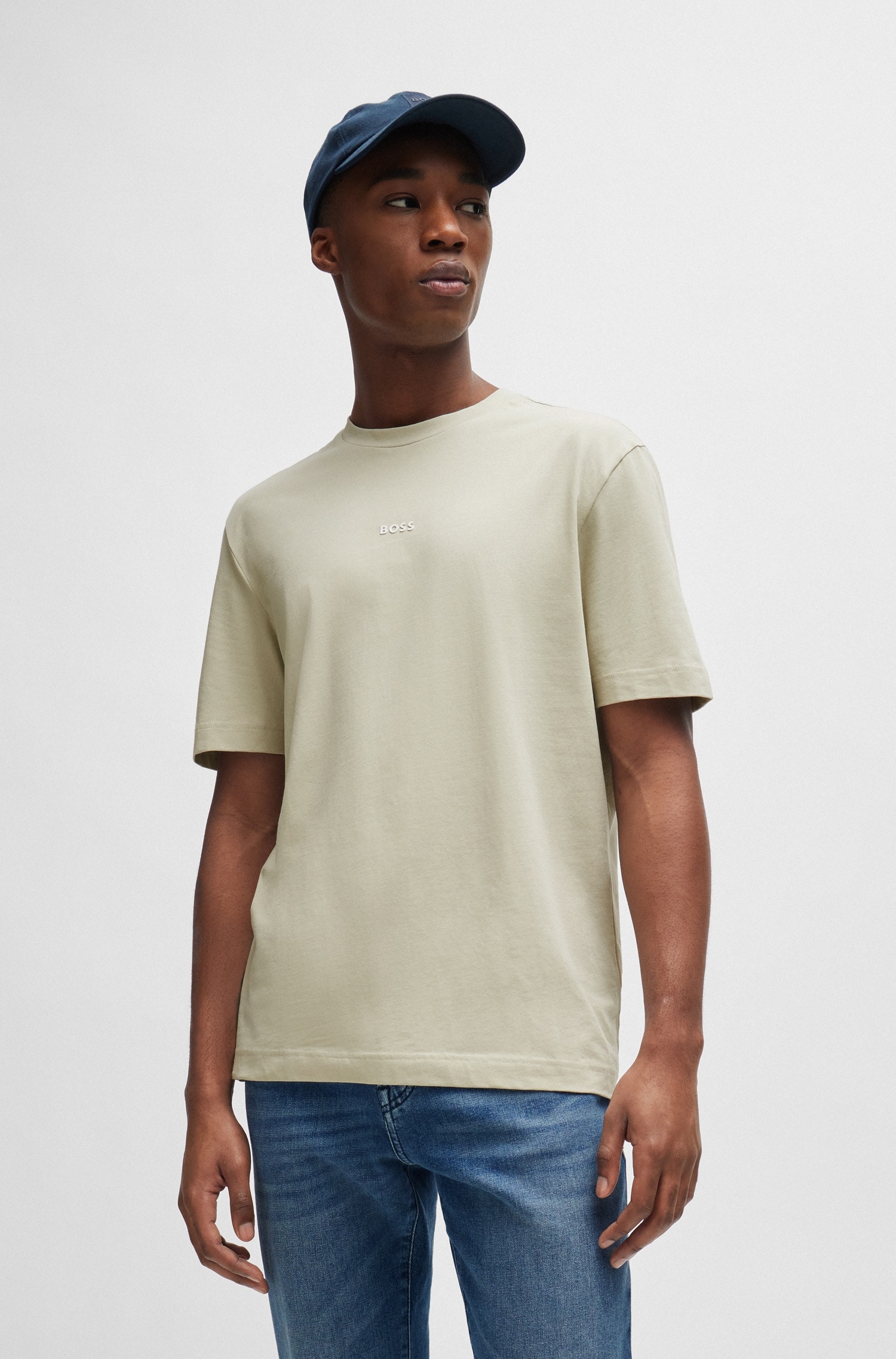 BOSS ORANGE Print-Shirt "TChup" 1 Stk. tlg. mit Marken-Print auf der Brust günstig online kaufen