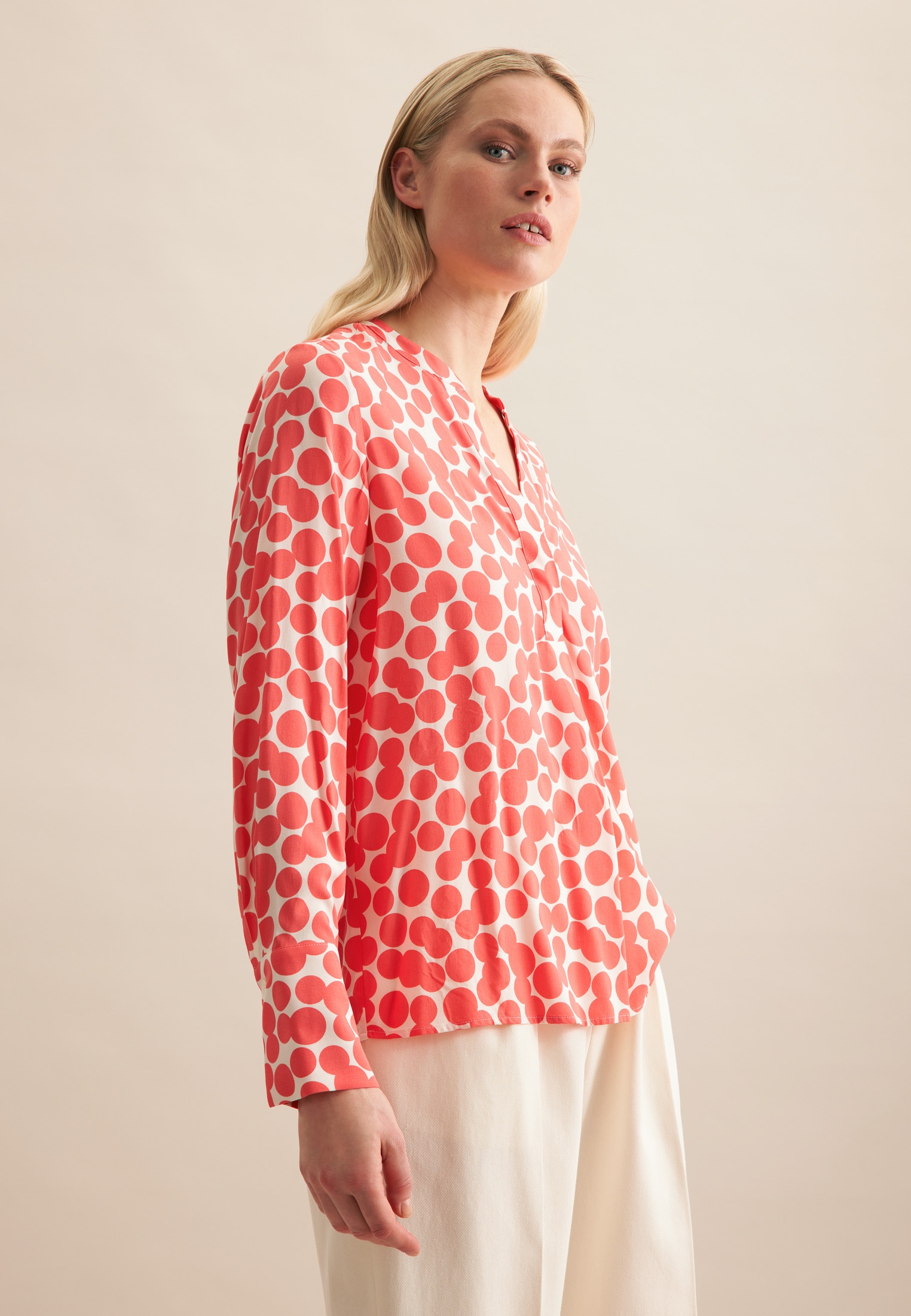 seidensticker Klassische Bluse »Schwarze Rose«, Tunika Punkte