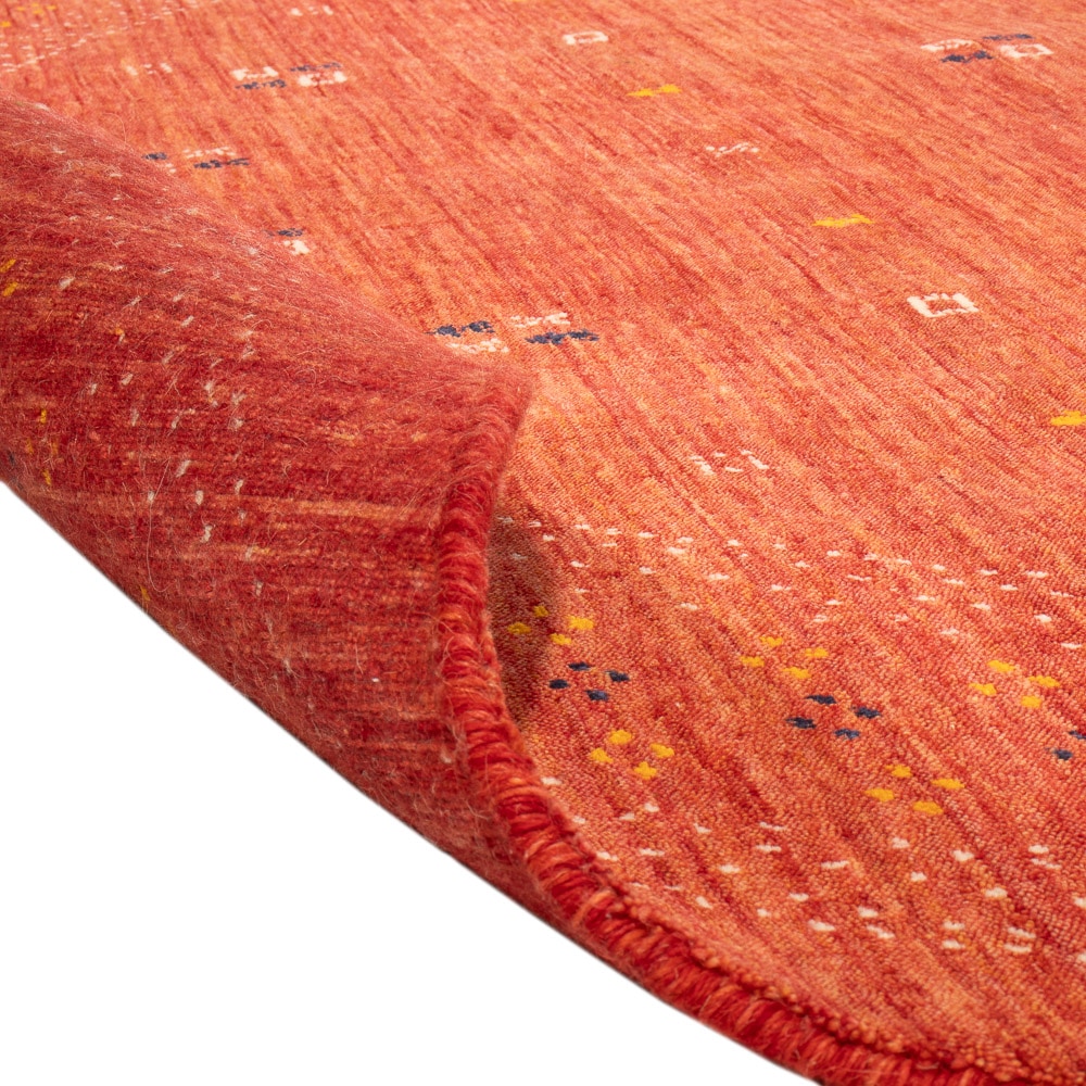 morgenland Wollteppich »LuxeWeave - Gabbeh Teppich - Loribaft Softy«, rund, 1,2 mm Höhe, Sehr weicher Flor