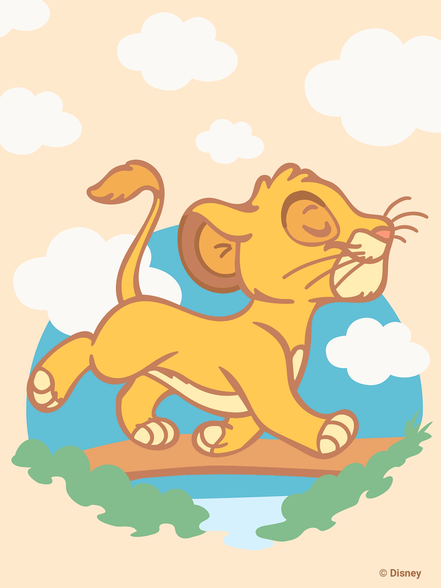 Ravensburger Malen nach Zahlen »CreArt, Hello Baby, Simba«, für Erwachsene; Made in Europe