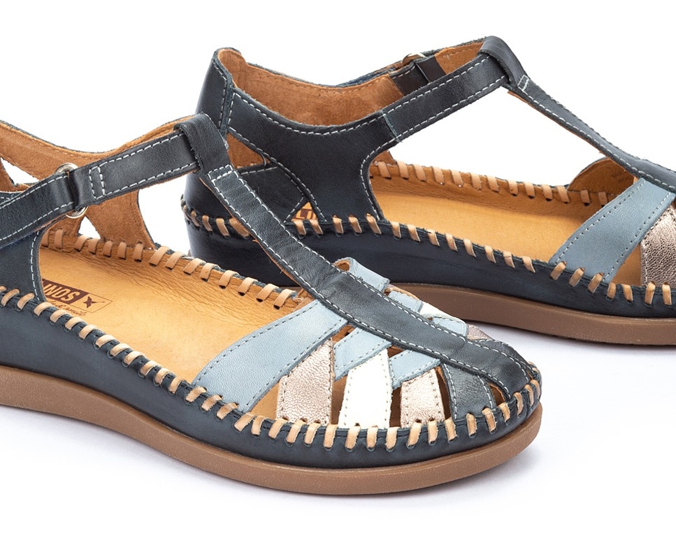 PIKOLINOS Sandalette »CADAQUES«, Sommerschuh, Sandale, Keilabsatz, mit typischer Rahmennaht
