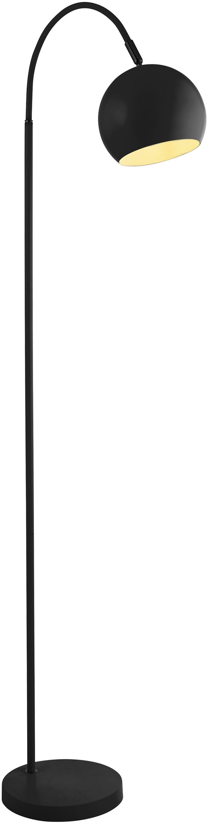 SEARCHLIGHT Stehlampe "Calumn Floor Lamp - Matt Black Metal", schwarz, H: 143cm, 1 Stk., Leuchten, Stehlampe