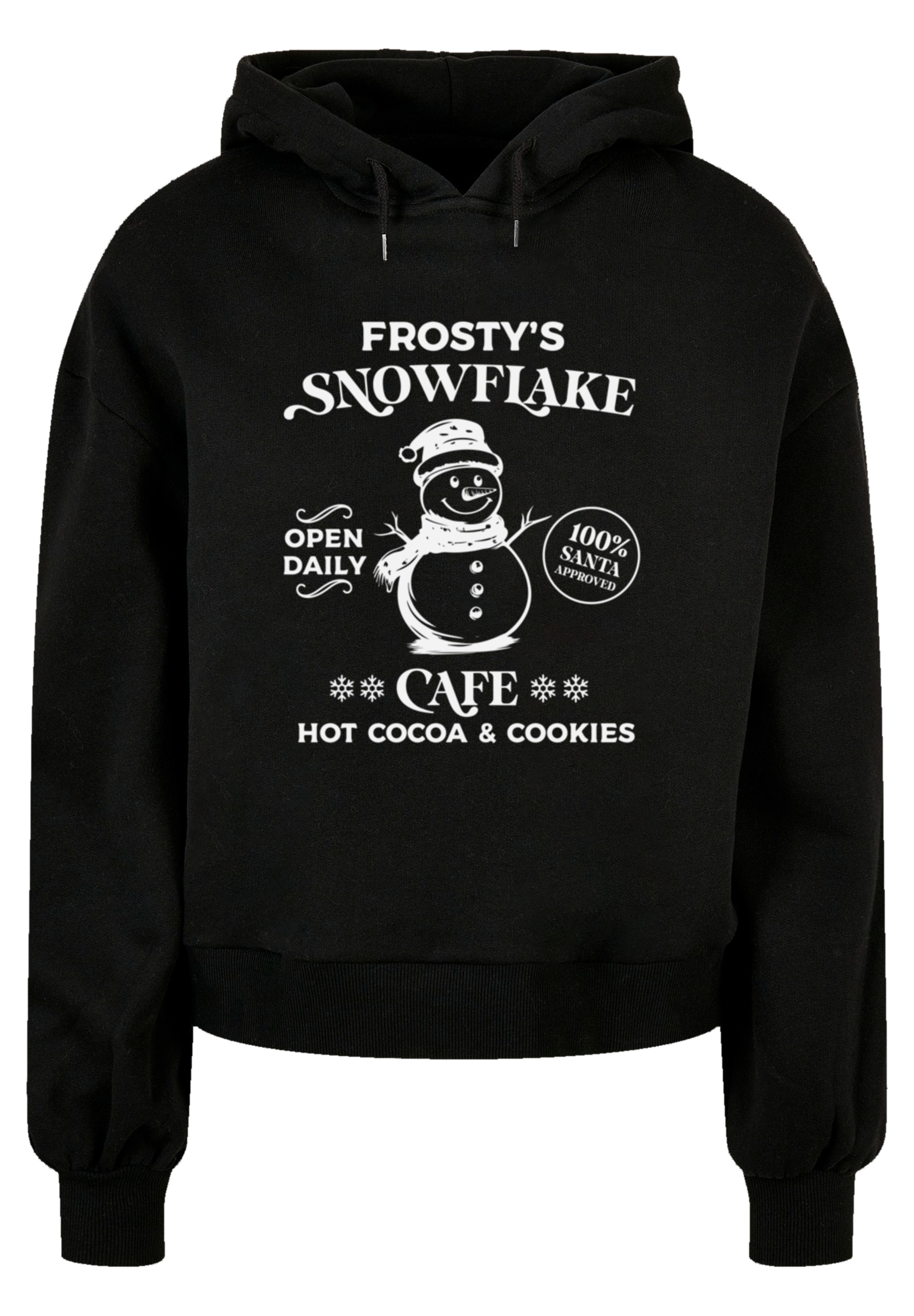 F4NT4STIC Kapuzenpullover »Frostys Snowflake Cafe Retro Weihnachten Sign«, Premium Qualität, Christmas Collection