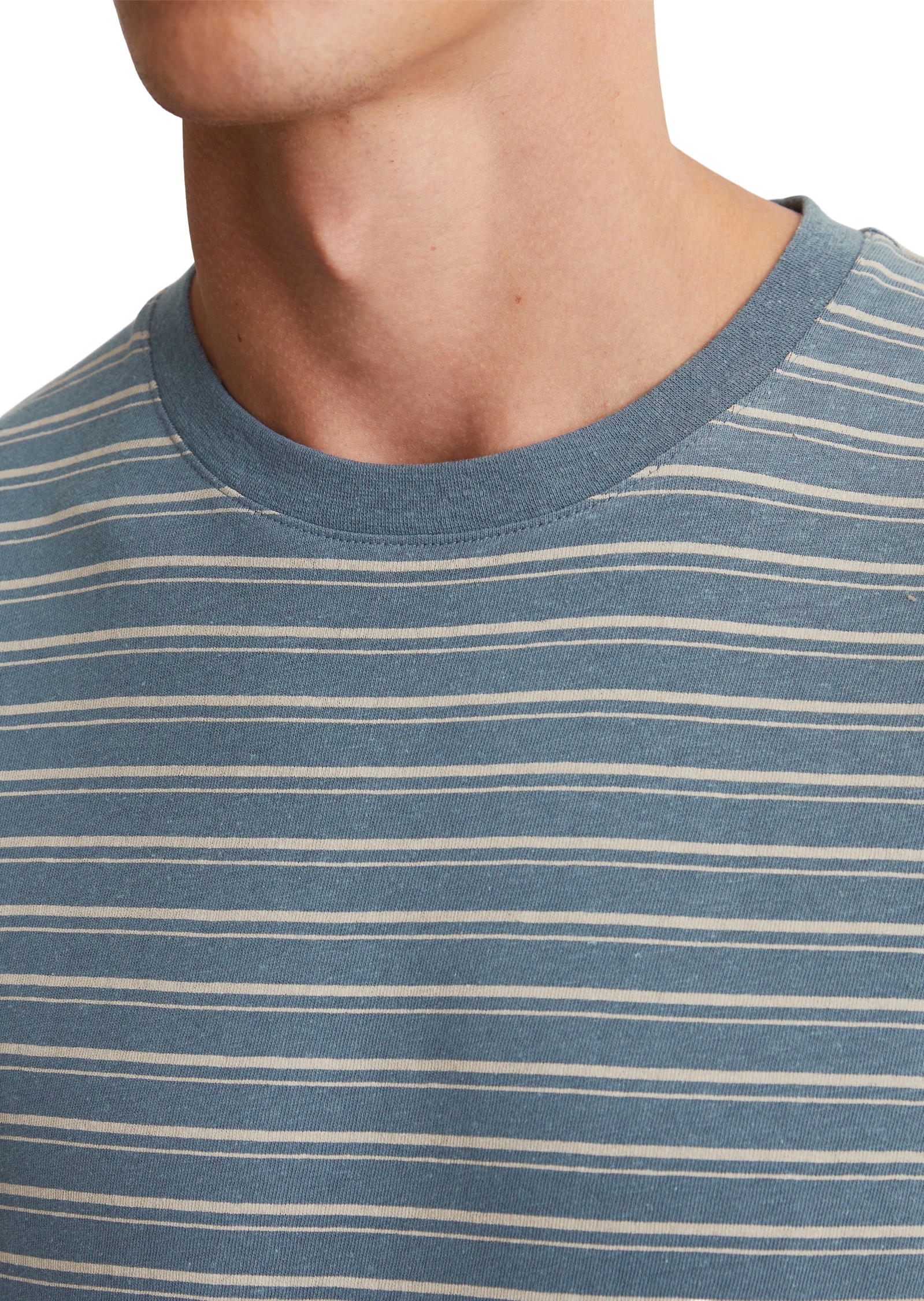 Marc O'Polo T-Shirt »aus Bio-Baumwoll-Leinen-Mix«