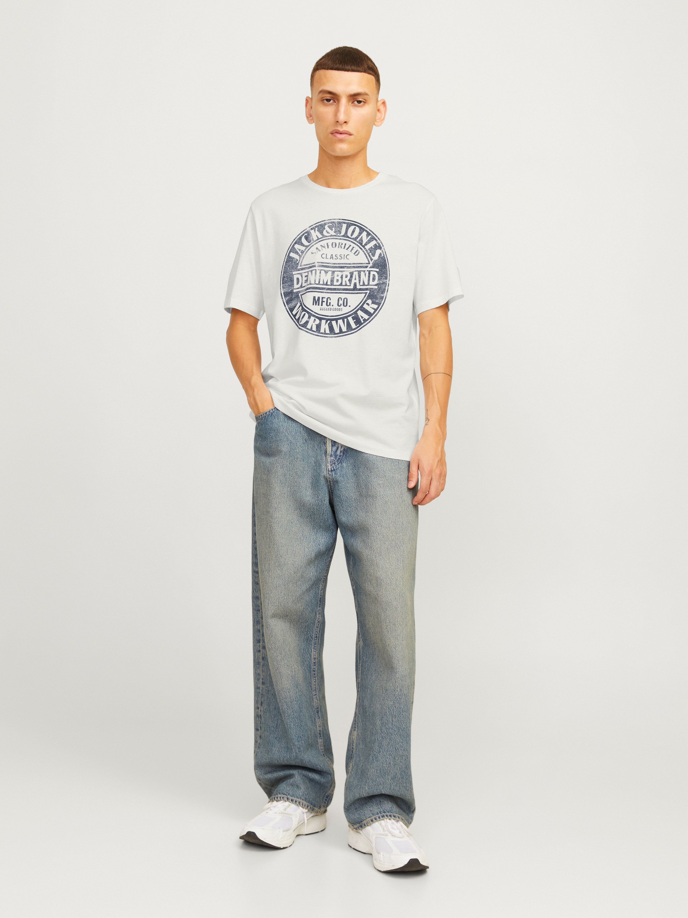 Jack & Jones Rundhalsshirt »JJJEANS TEE SS O-NECK«