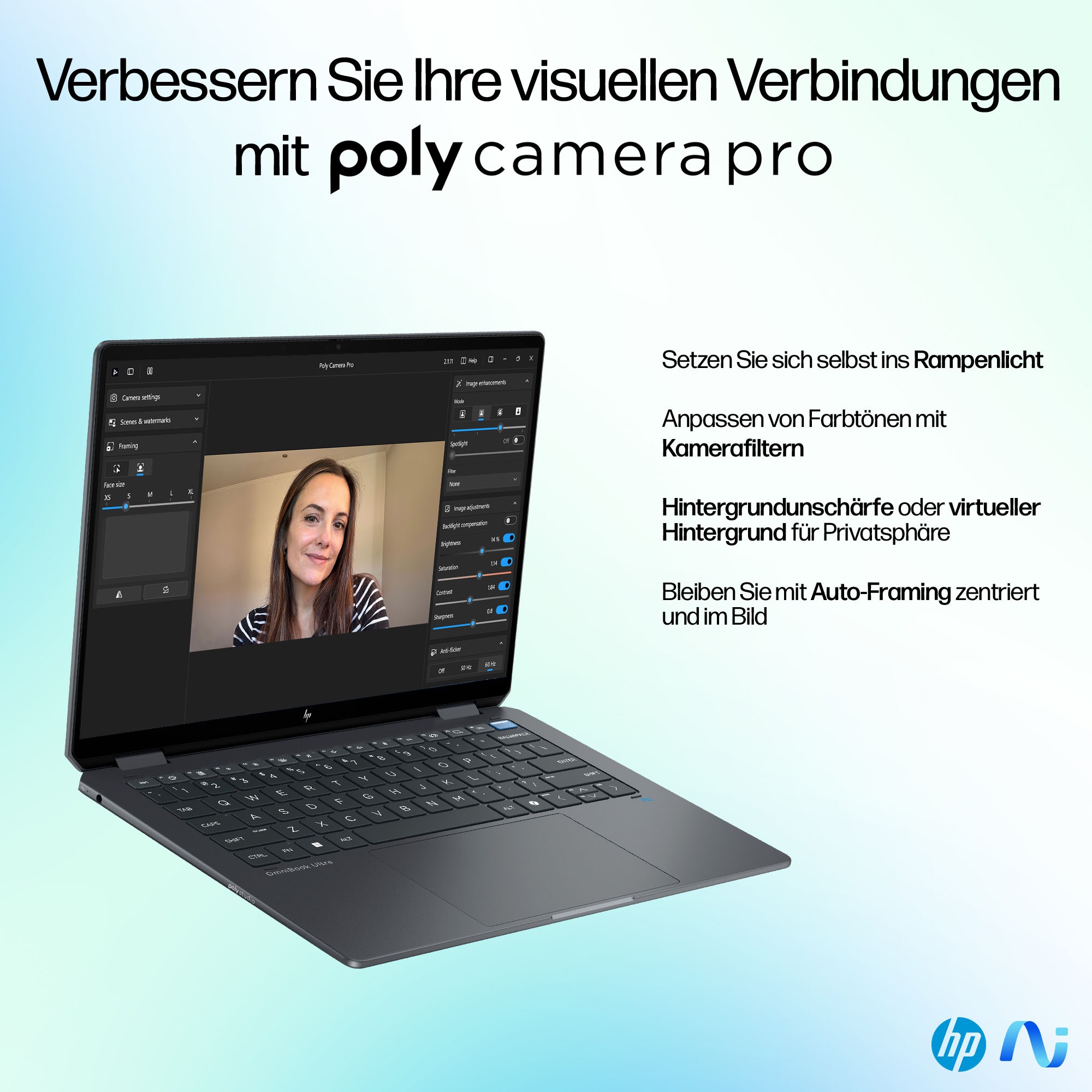 HP Convertible Notebook »HP OmniBook Flip 14-fh0079ng«, 35,6 cm, / 14 Zoll, Intel, Core Ultra 7, ARC, 2000 GB SSD
