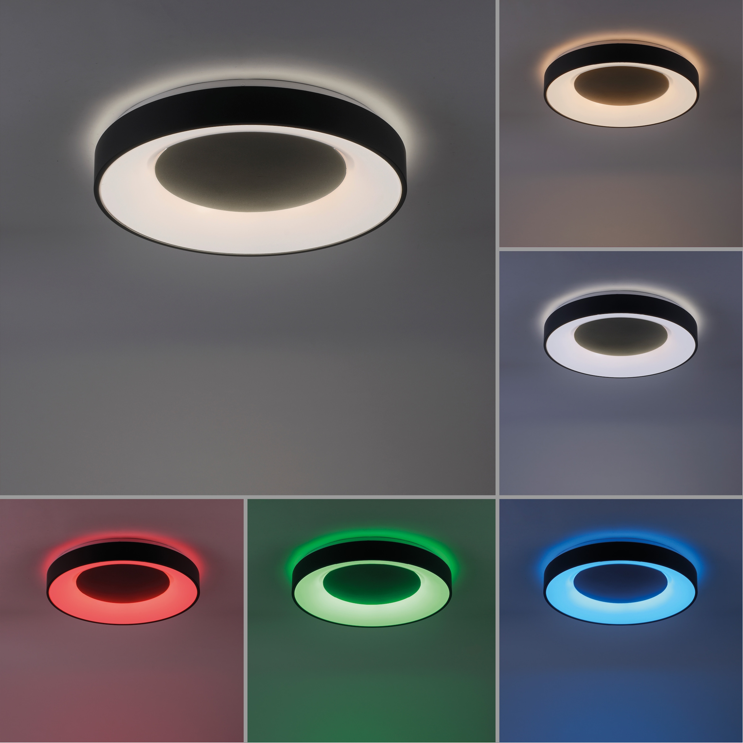 Leuchten Direkt Deckenleuchte »Ls-ANIKA«, white, 1 Infrarot Fernbedienung, Smarthome fähig RGB+tunable BAUR | inkl., flammig-flammig