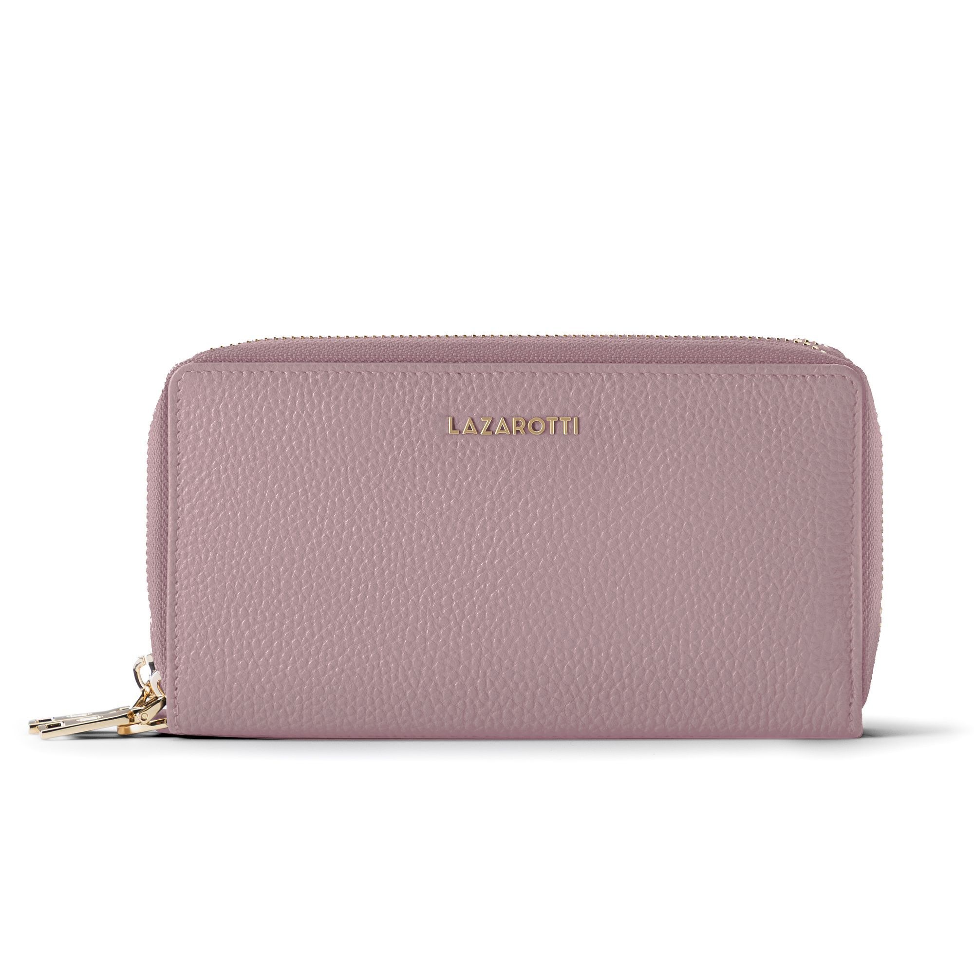 Lazarotti Geldbörse "Bologna Leather XL Double Zip-Around Geldbörse RFID Leder 20 cm"
