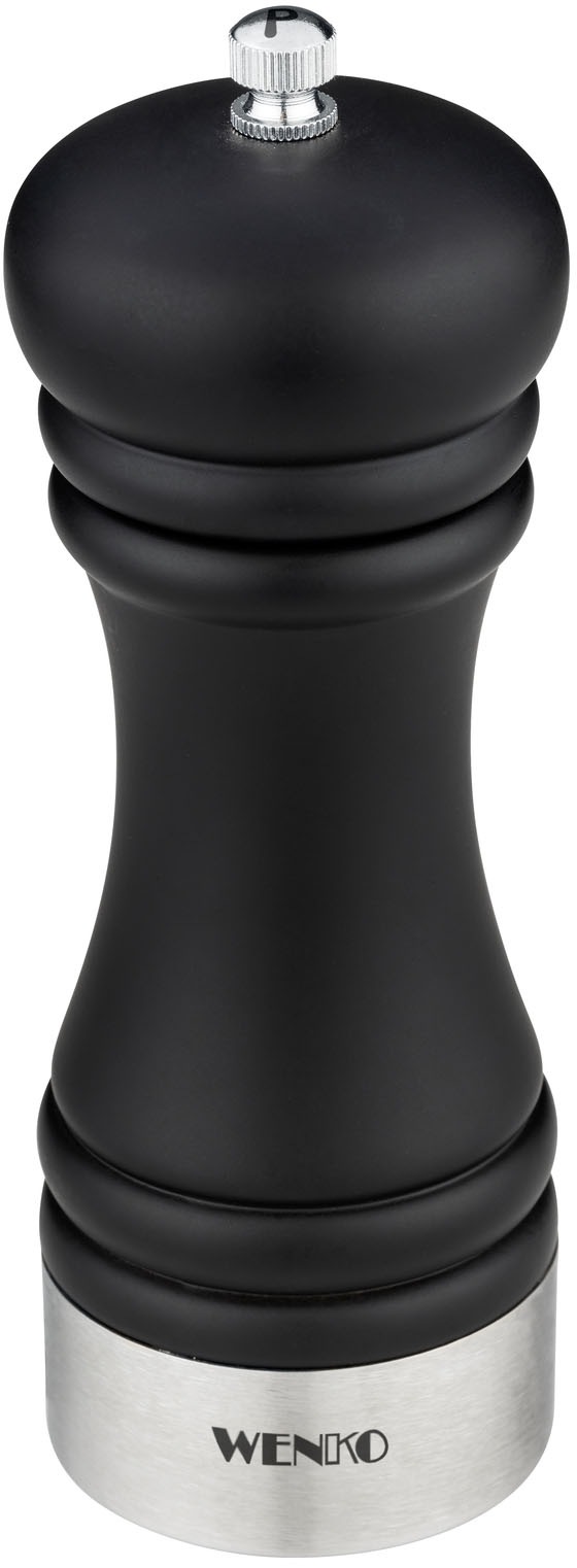 WENKO Salz-/Pfeffermühle "Modell Sali" Pfeffermühle mit Handmahlwerk aus Ke günstig online kaufen