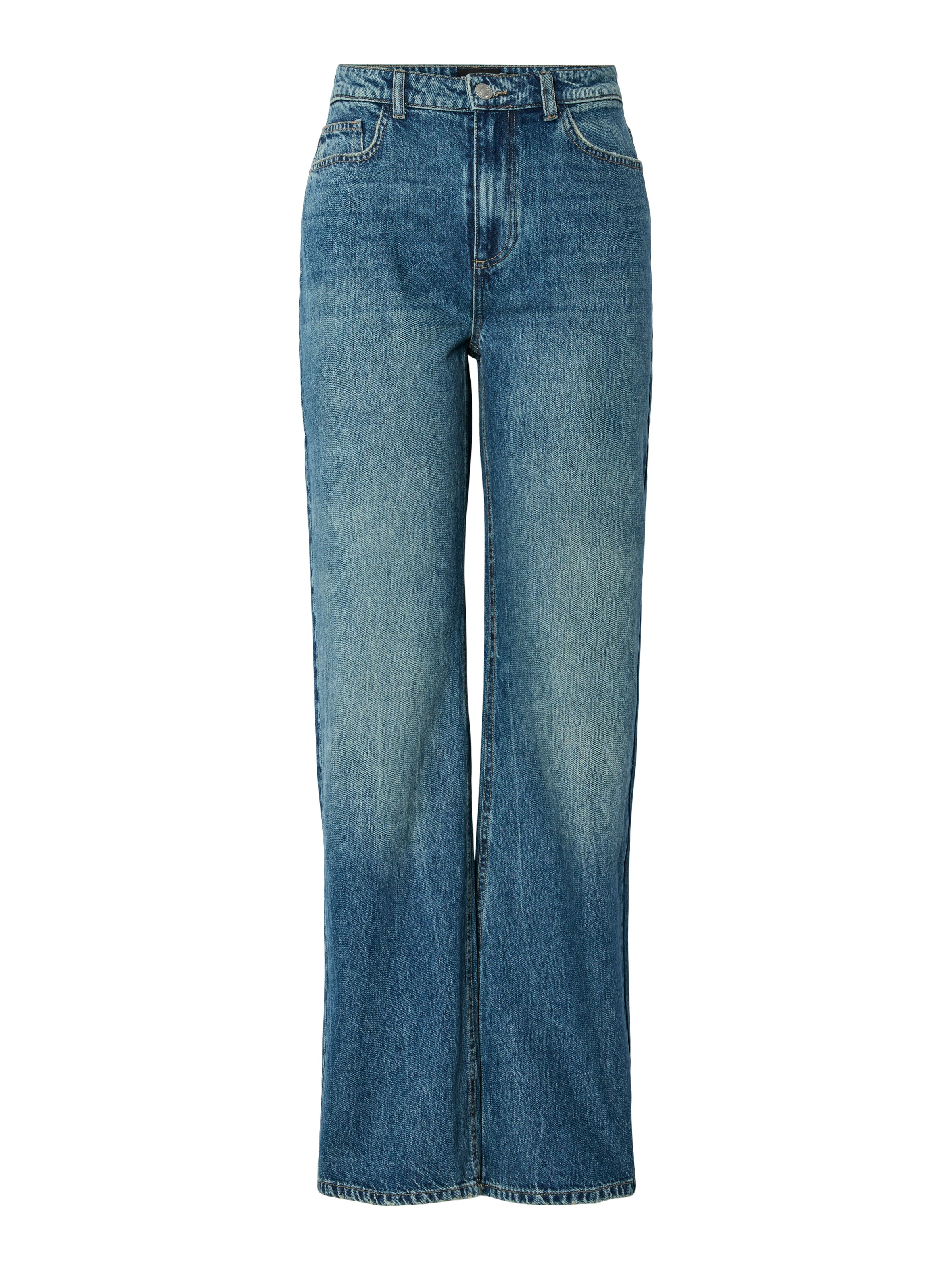 Thumbnail - pieces High-waist-Jeans "PCKATE HW STRAIGHT JEANS MB NOOS BC"