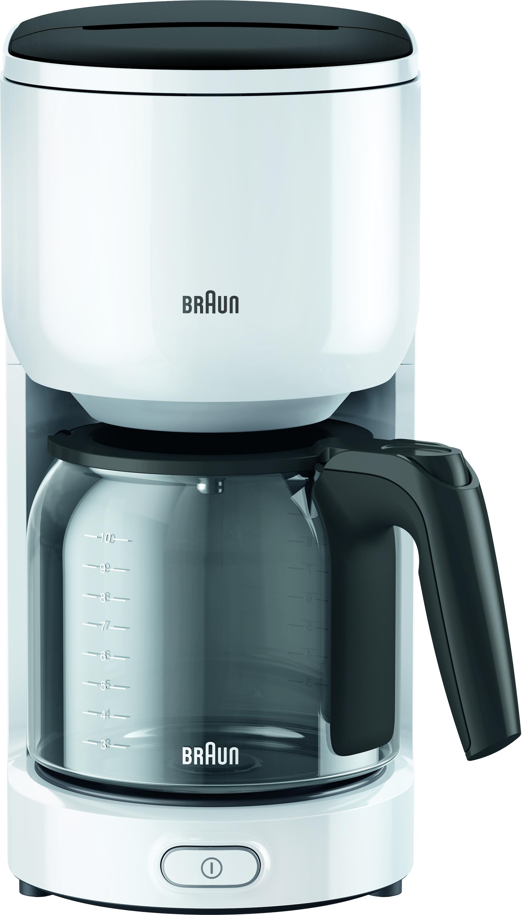 Braun Filterkaffeemaschine »KF 3120 BK«, Papierfilter, 1x4, 1.000 W, automatische Abschaltung, herausnehmbarer Filterkorb