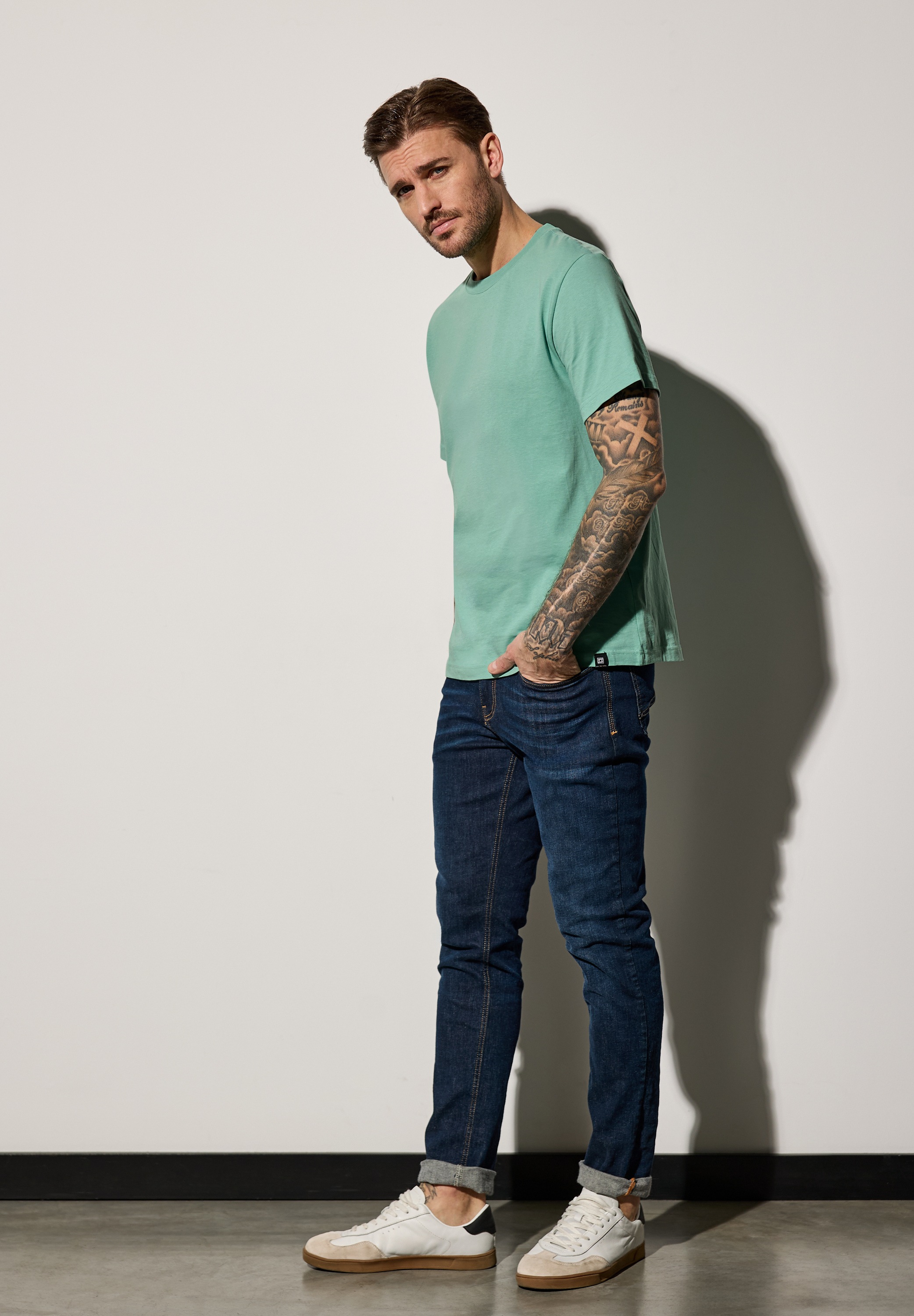 STREET ONE MEN T-Shirt, Rundhalsausschnitt