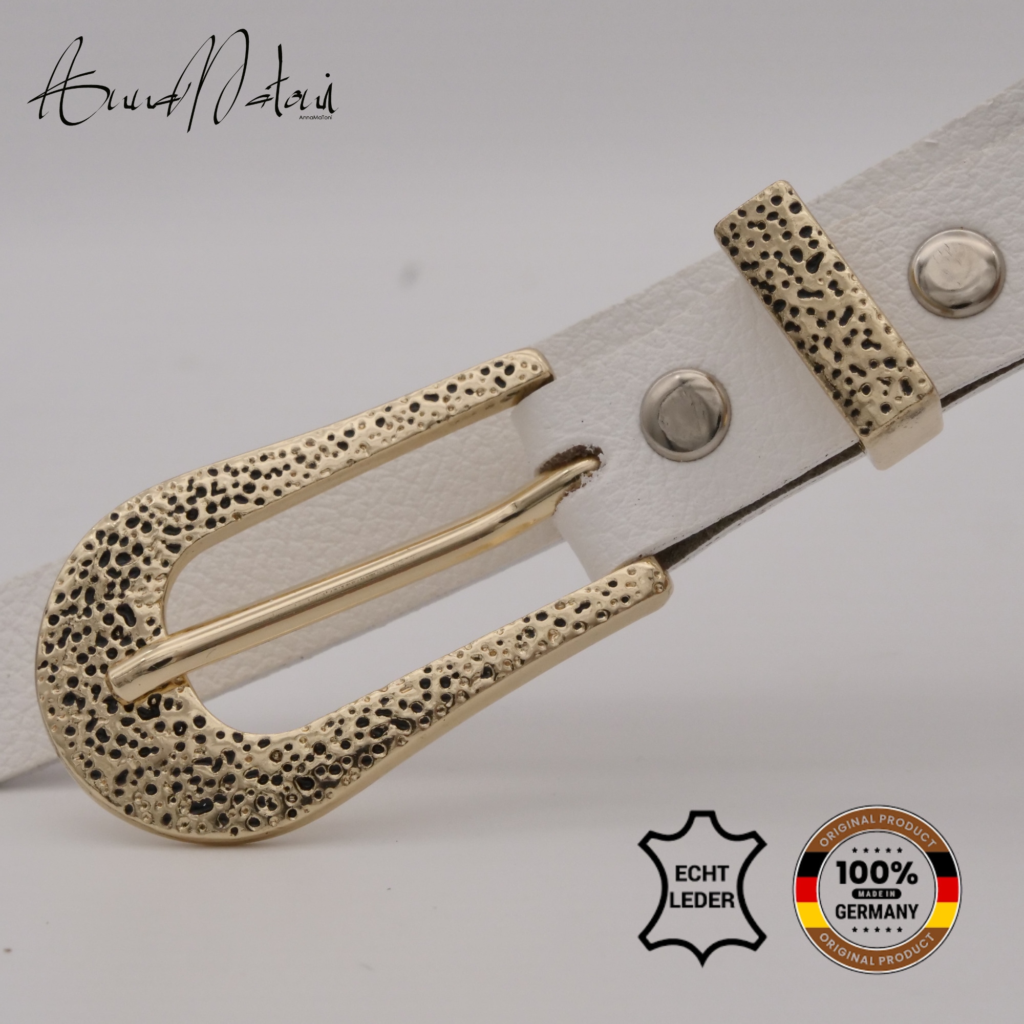 AnnaMatoni Ledergürtel »AnnaMatoni Damen Ledergürtel in hochwertigem Veganem Nappa 2cm«