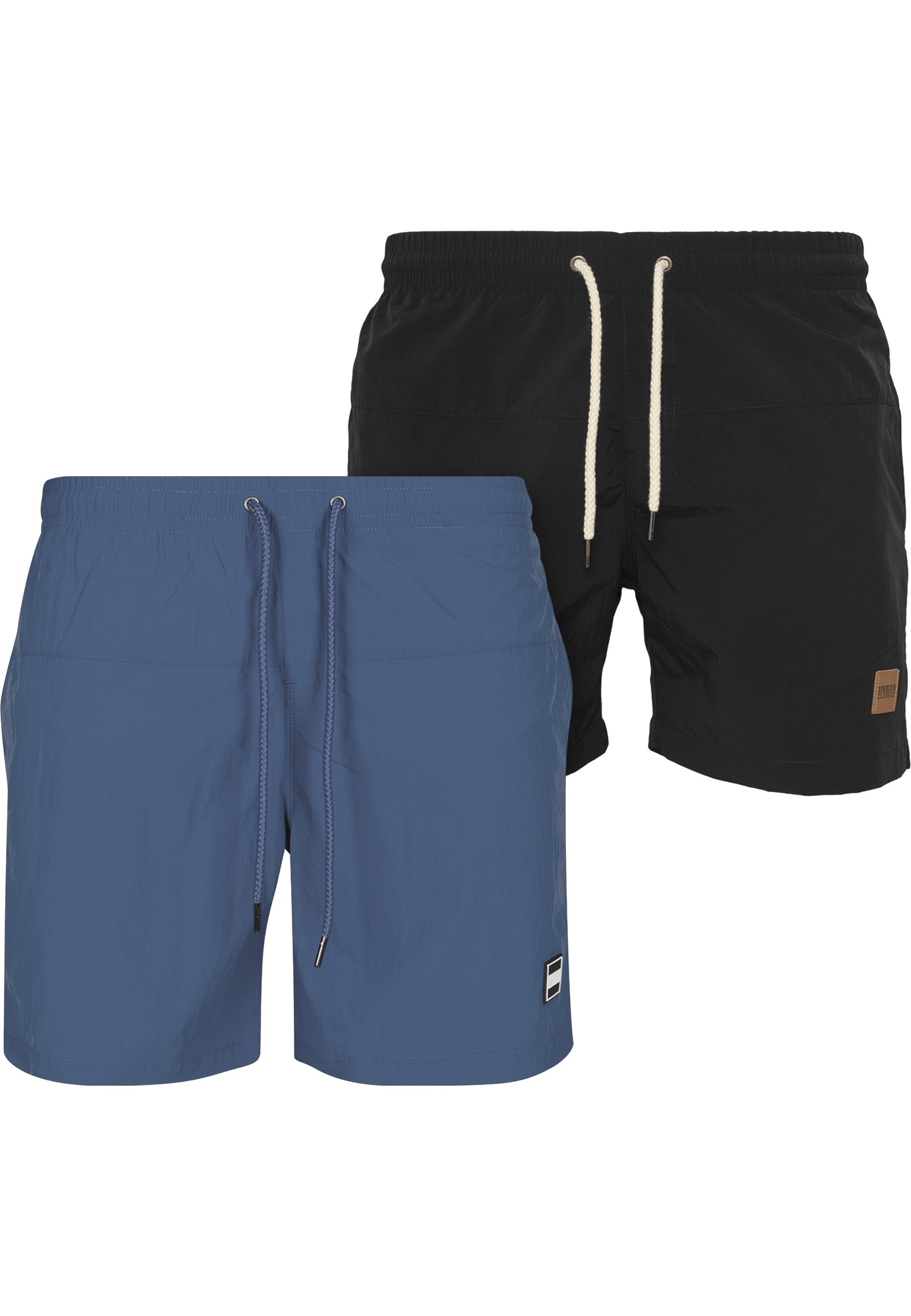 URBAN CLASSICS Badeshorts "Urban Classics Herren Block Swim Shorts 2-Pack" günstig online kaufen