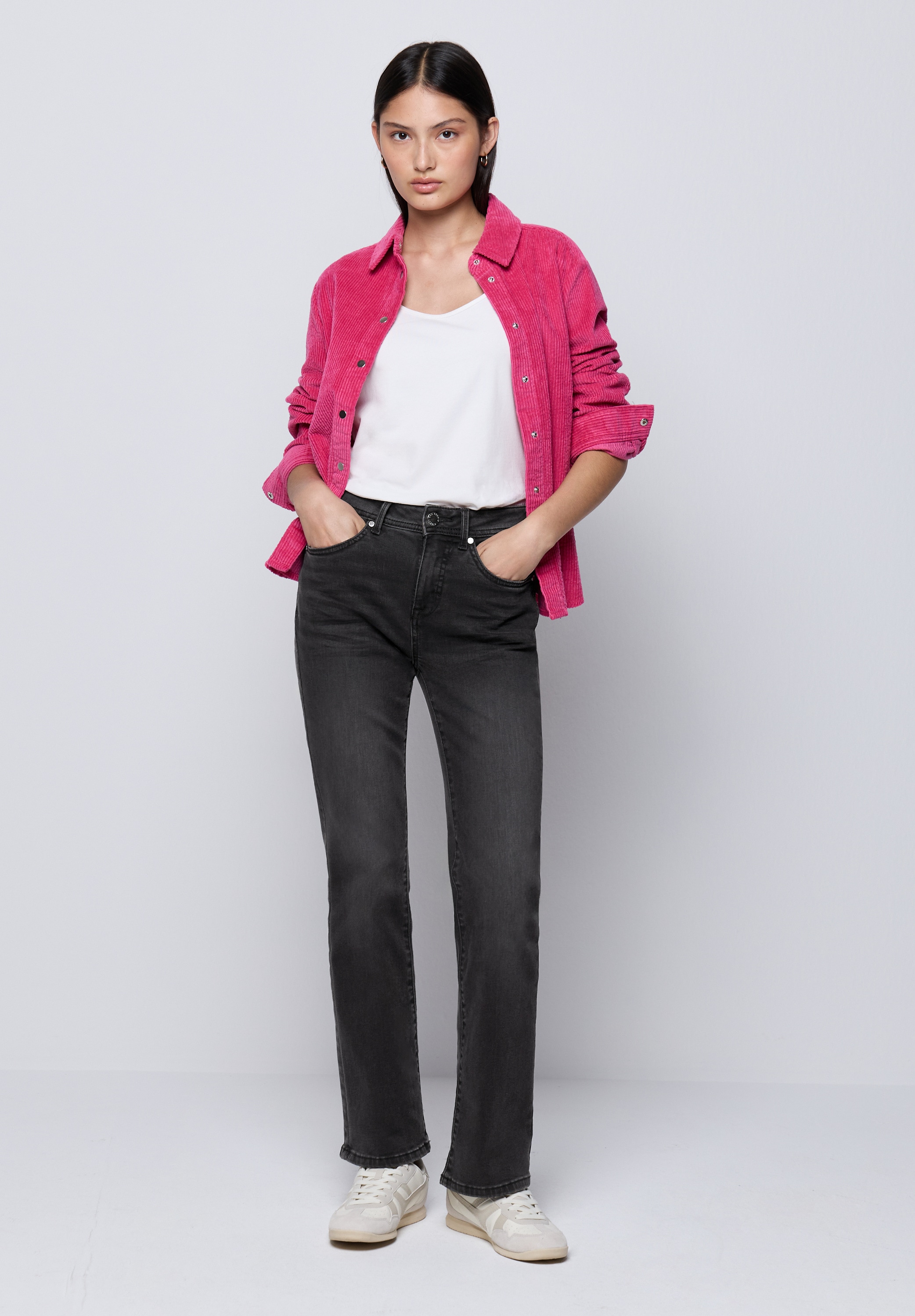 STREET ONE STUDIO Bootcut-Jeans, High Waist