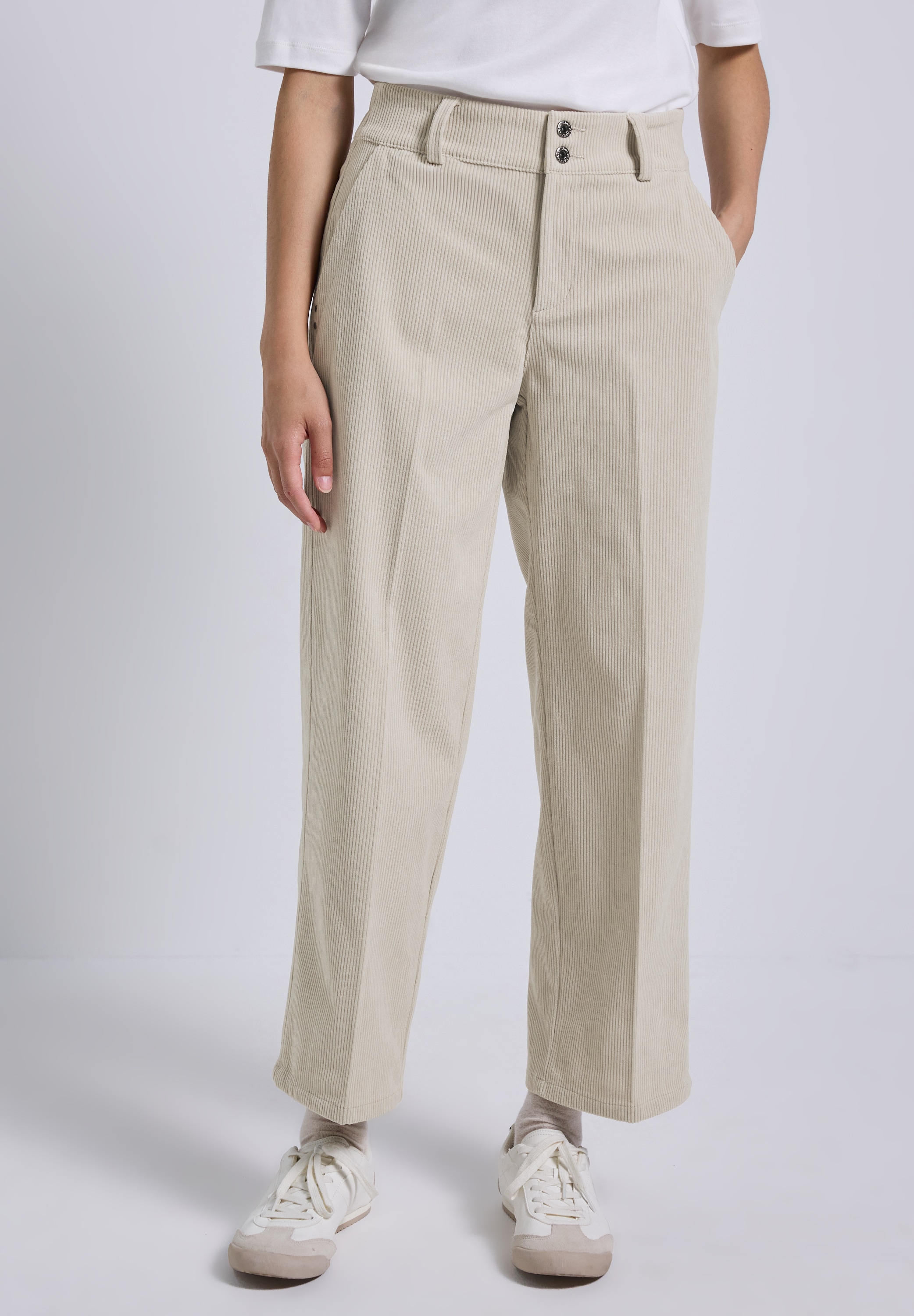 STREET ONE STUDIO Stoffhose, High Waist günstig online kaufen