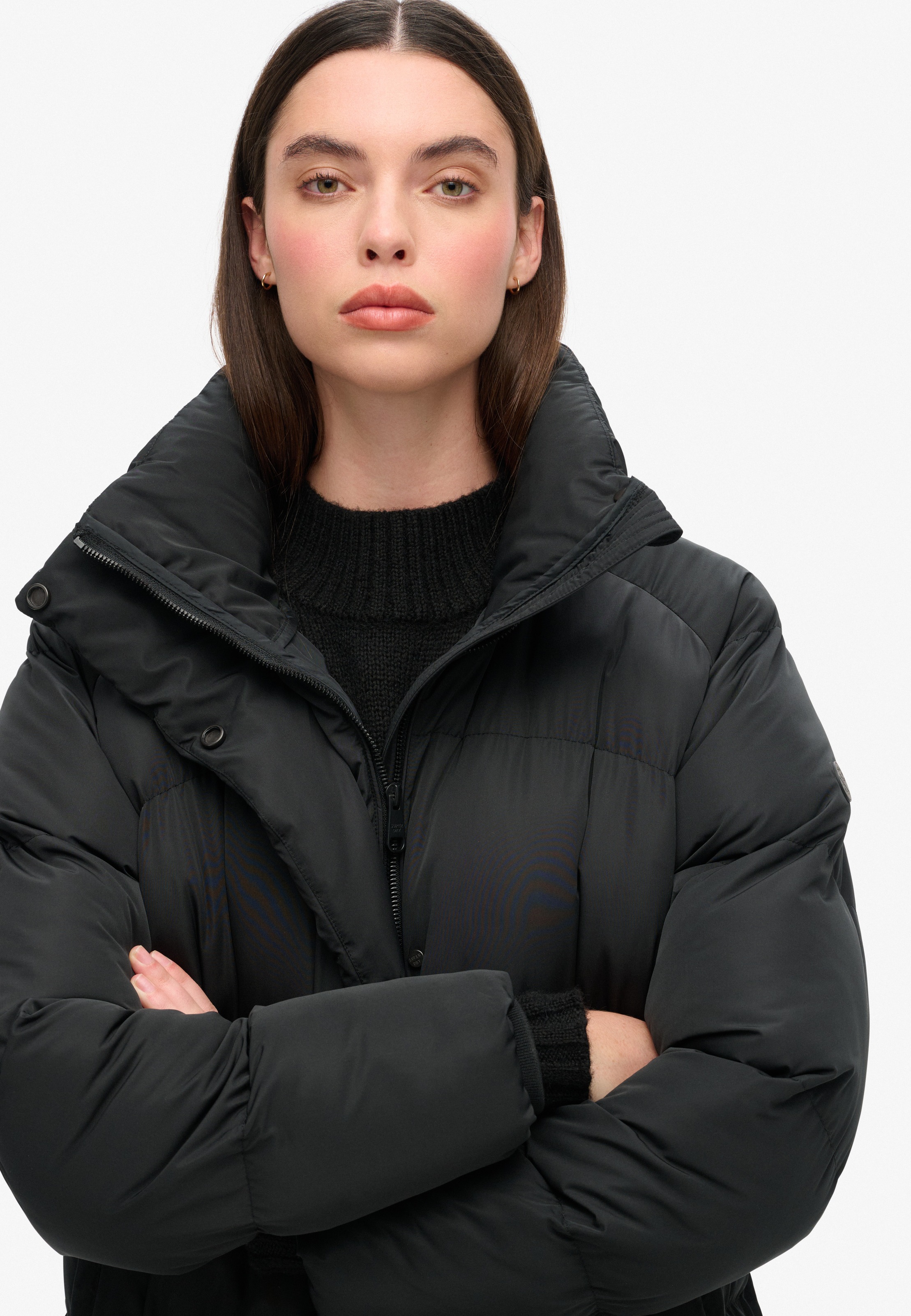Thumbnail - Superdry Steppjacke "MAXI LONGLINE PUFFER JACKET" mit Kapuze