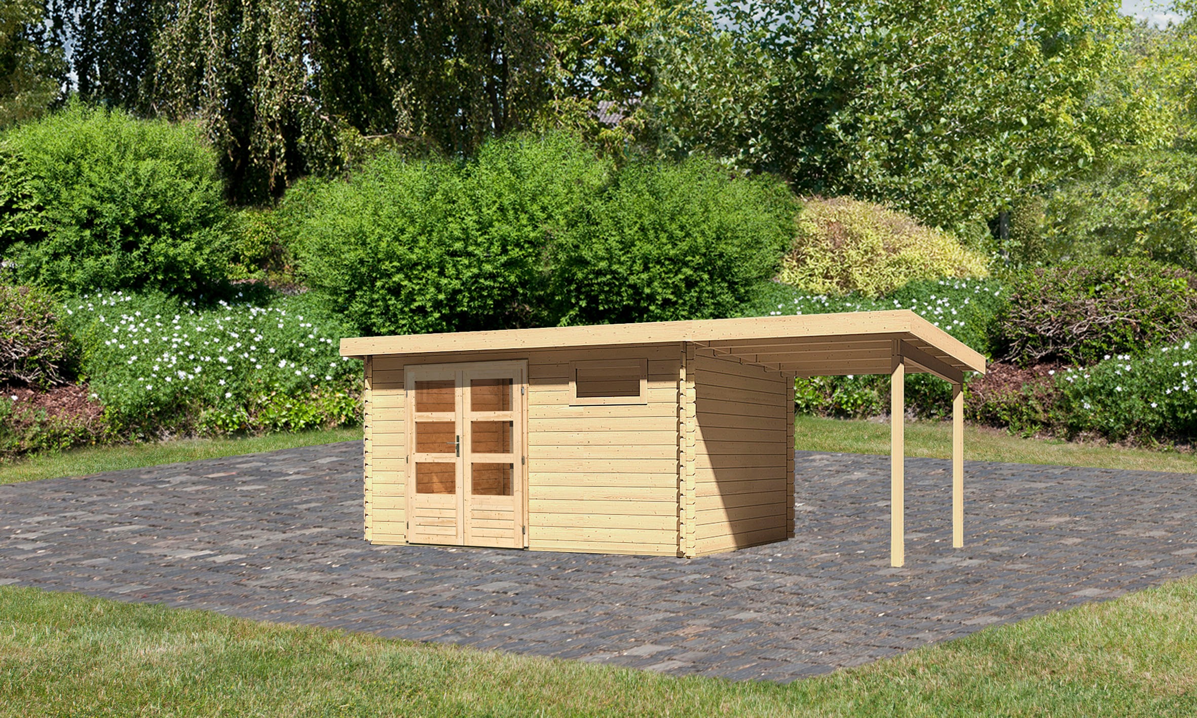 Karibu Gartenhaus "Schloßsee 8" günstig online kaufen