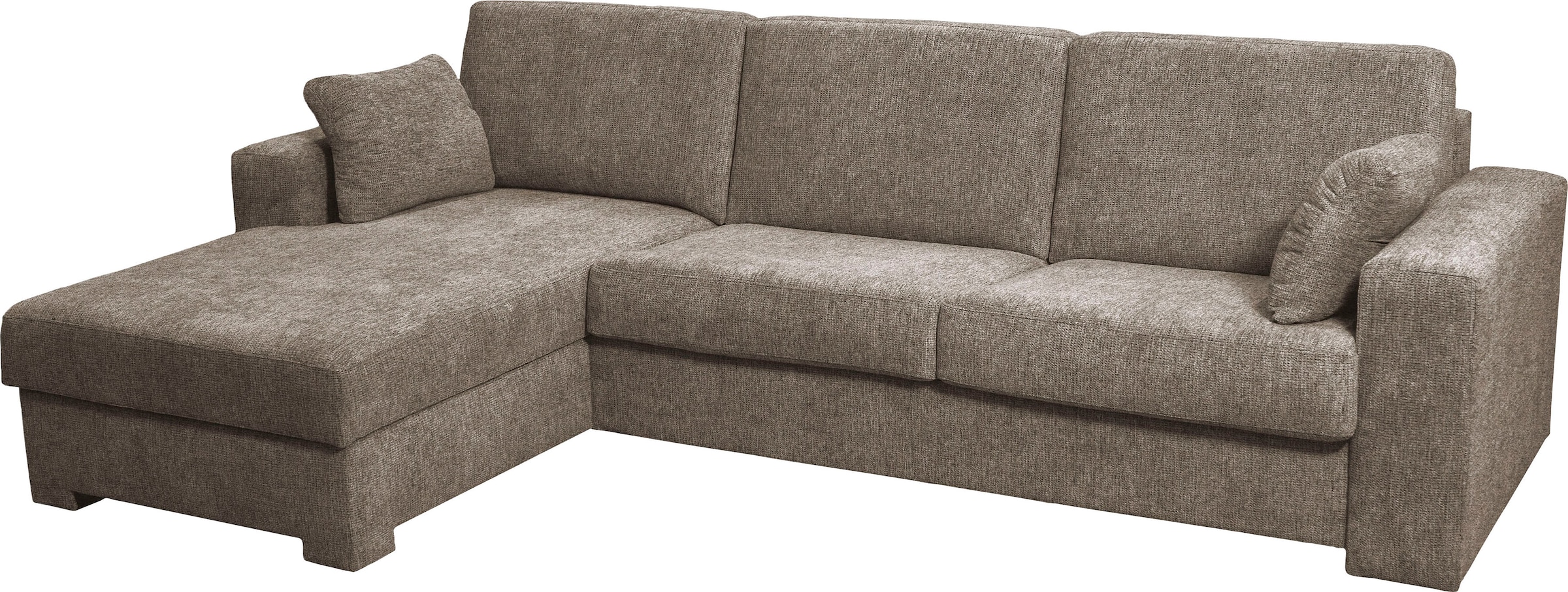 Home affaire Ecksofa »Roma "M" Matratzenhöhe 14 cm, Dauerschlaffunktion, mit Unterfederung,«, Liegemaße ca 143x198 cm, L-Form