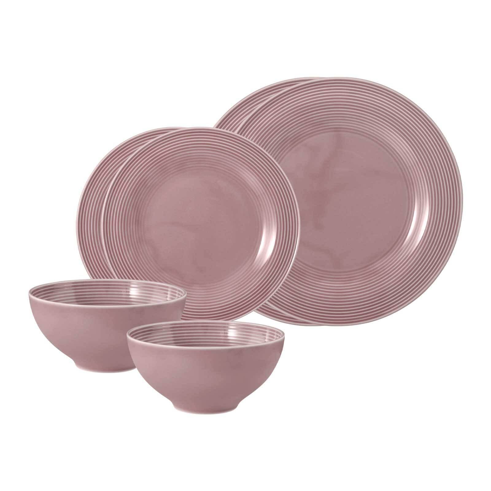 Seltmann Weiden Geschirr-Set "Basic-Set Beat Color Glaze 6er Set" Spülmaschinengeeignet, Mikrowellenfest, Ofenfest