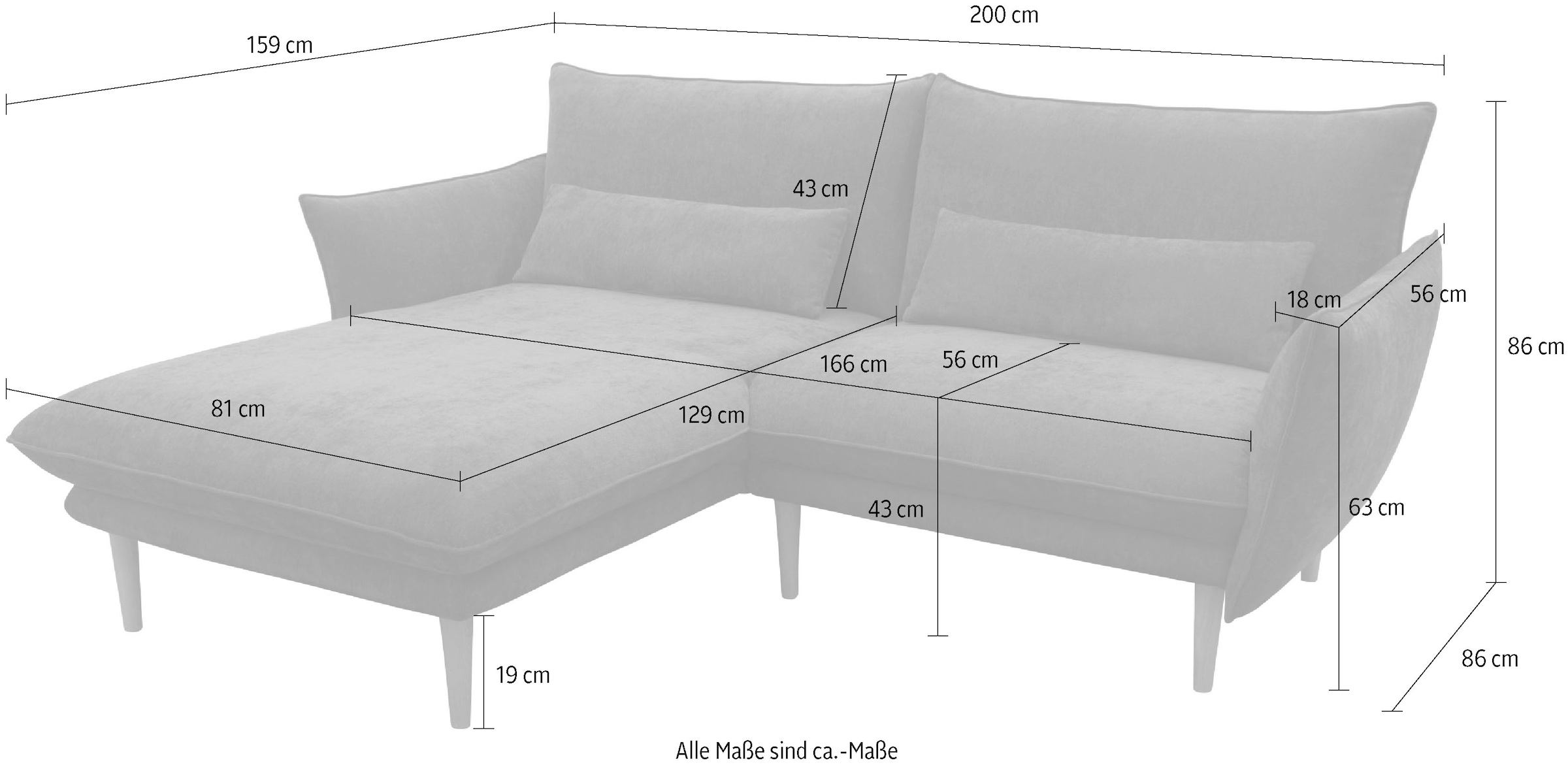 DOMO collection Ecksofa »100 032«