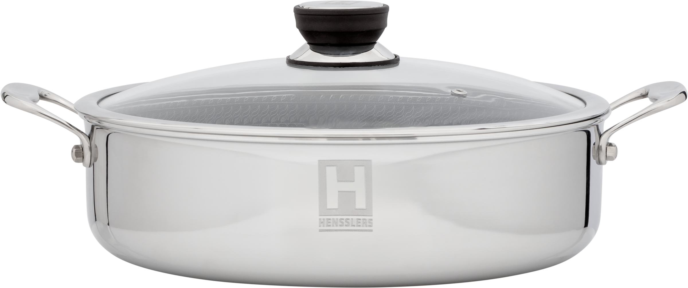 HENSSLERS Servierpfanne "HENSSLERS Servierpfanne & Bräter inkl. Glasdeckel" günstig online kaufen