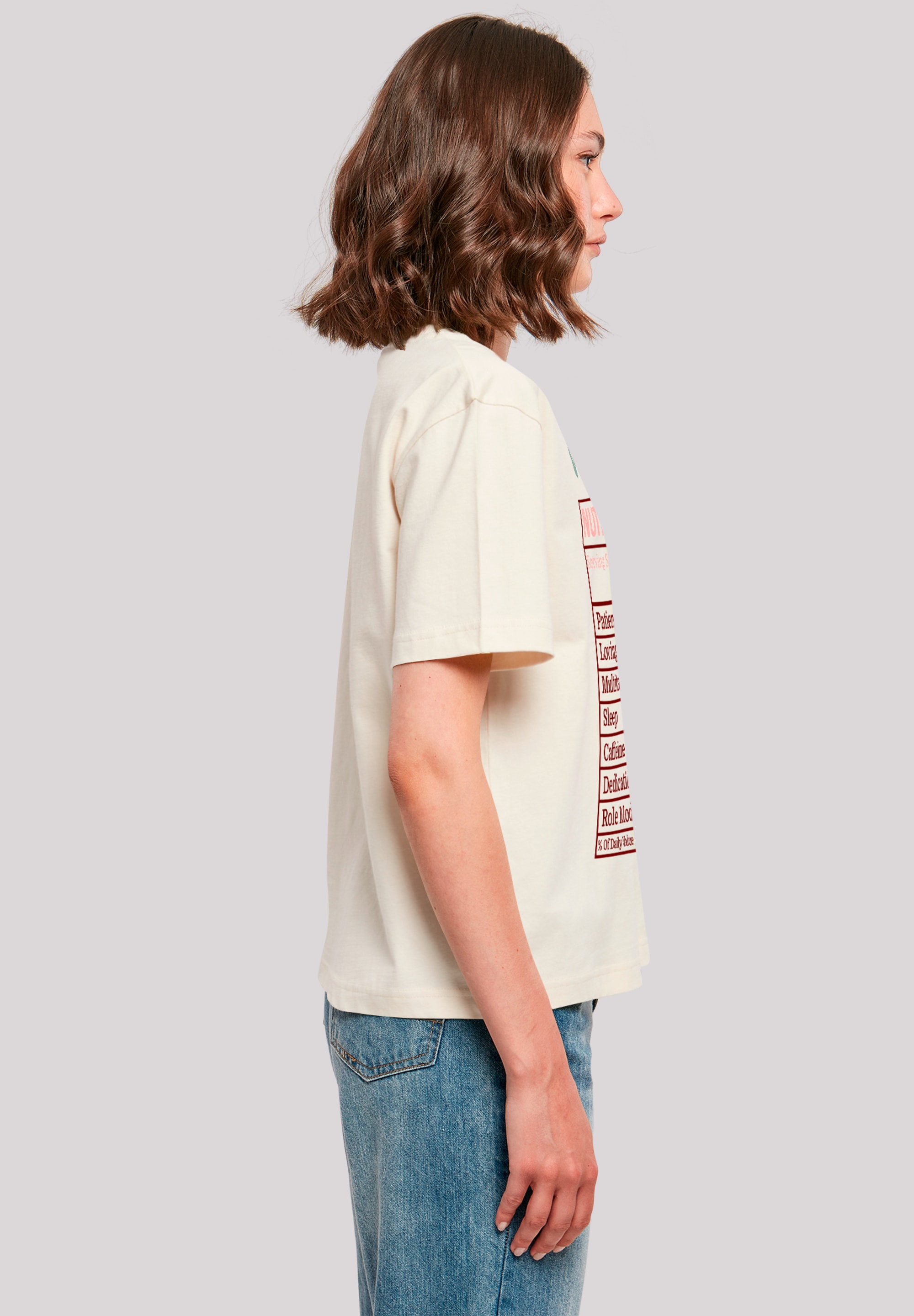 F4NT4STIC T-Shirt »Muttertag Mama Nährwerte Lustig«, Premium Qualität