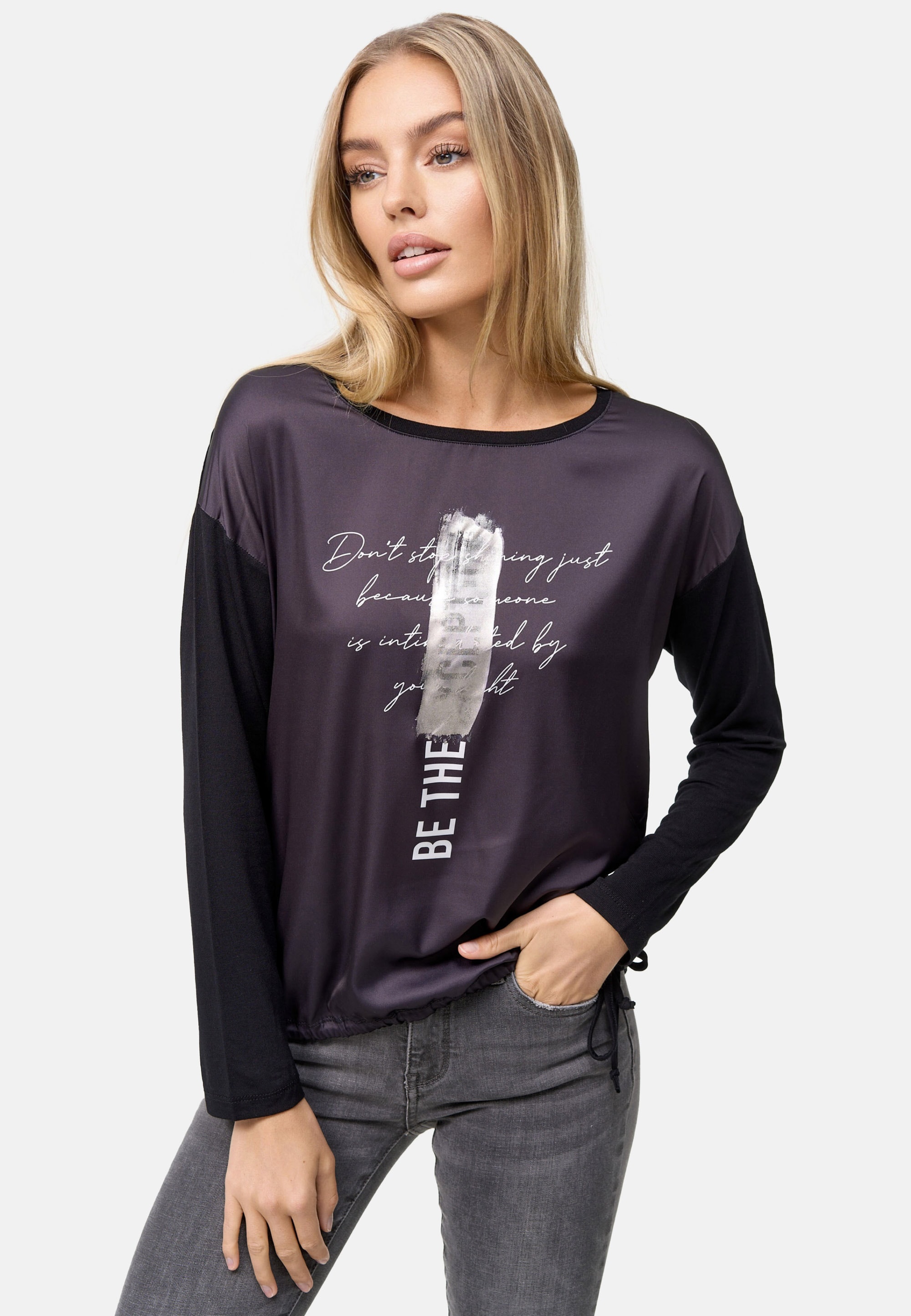 Decay Langarmshirt, mit BAUR schimmerndem Frontprint | bestellen